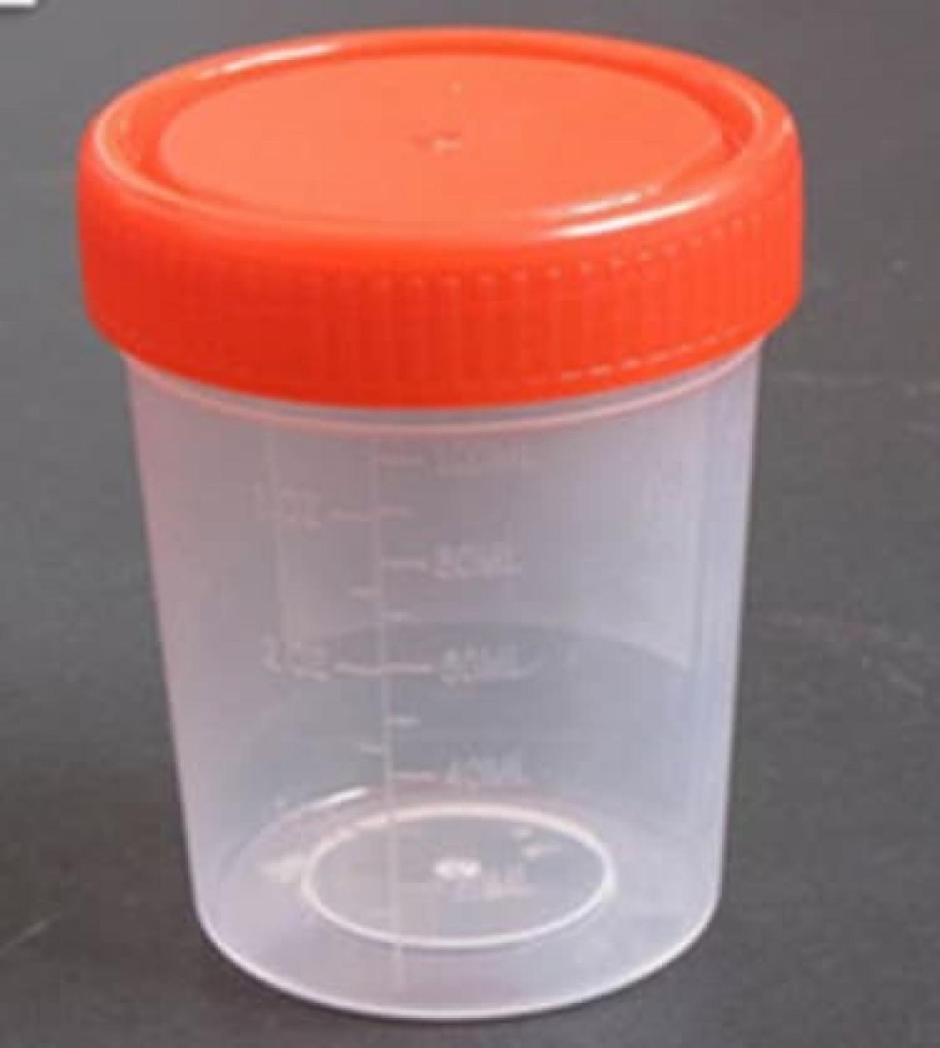 POT URINE 60 ML TUTUP MERAH STERILE