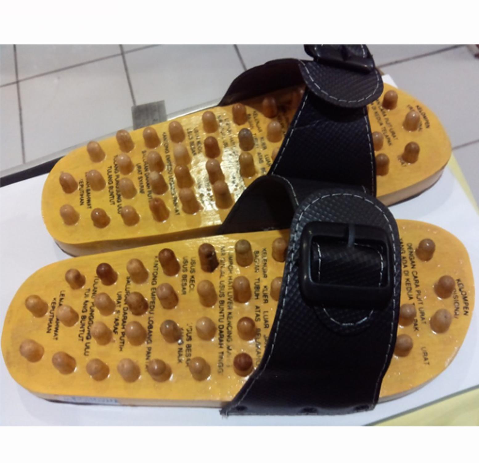 Sandal Terapi Kesehatan Refleksi Kayu
