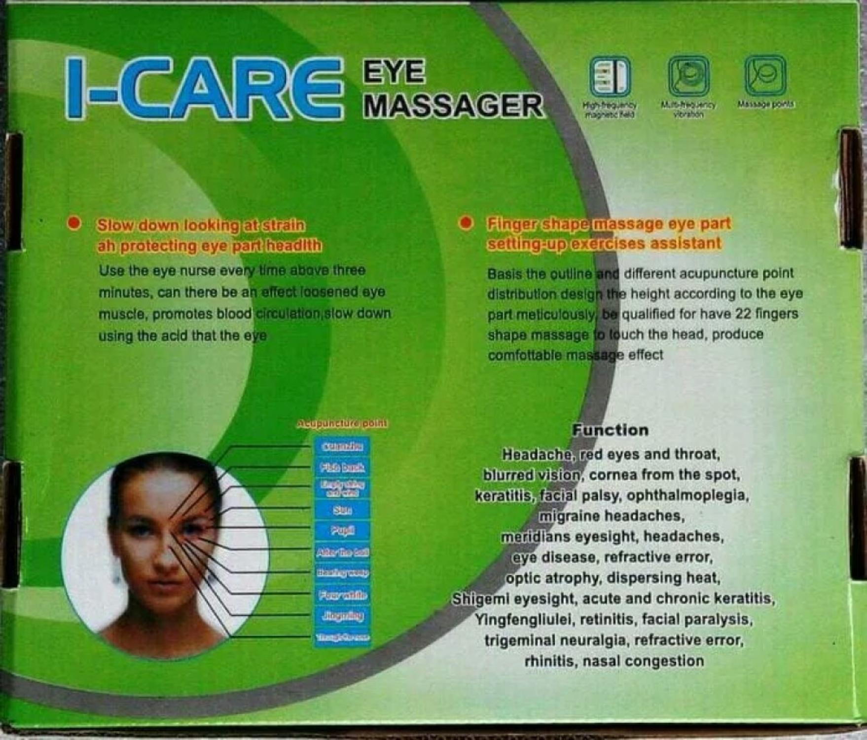 Alat Terapi Kesehatan Mata I-CARE Eye Massager Pijat Refleksi Mata