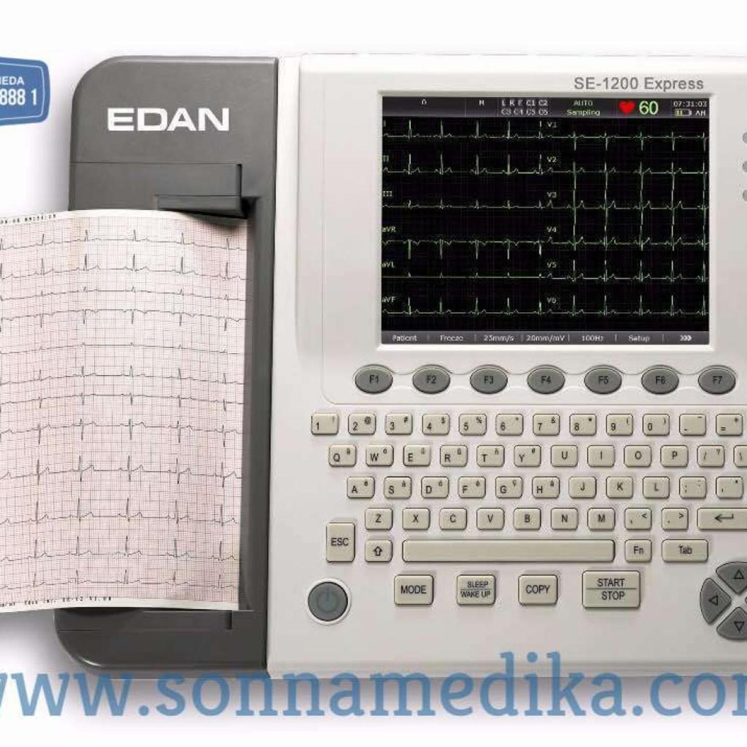 ECG Edan Type SE-1200 Express Include Trolley