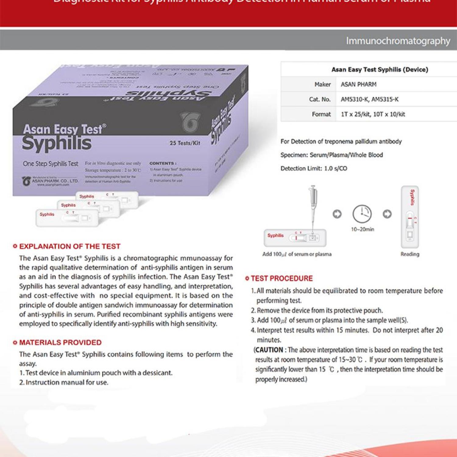 RAPID TEST SYPHILIS DEVICE