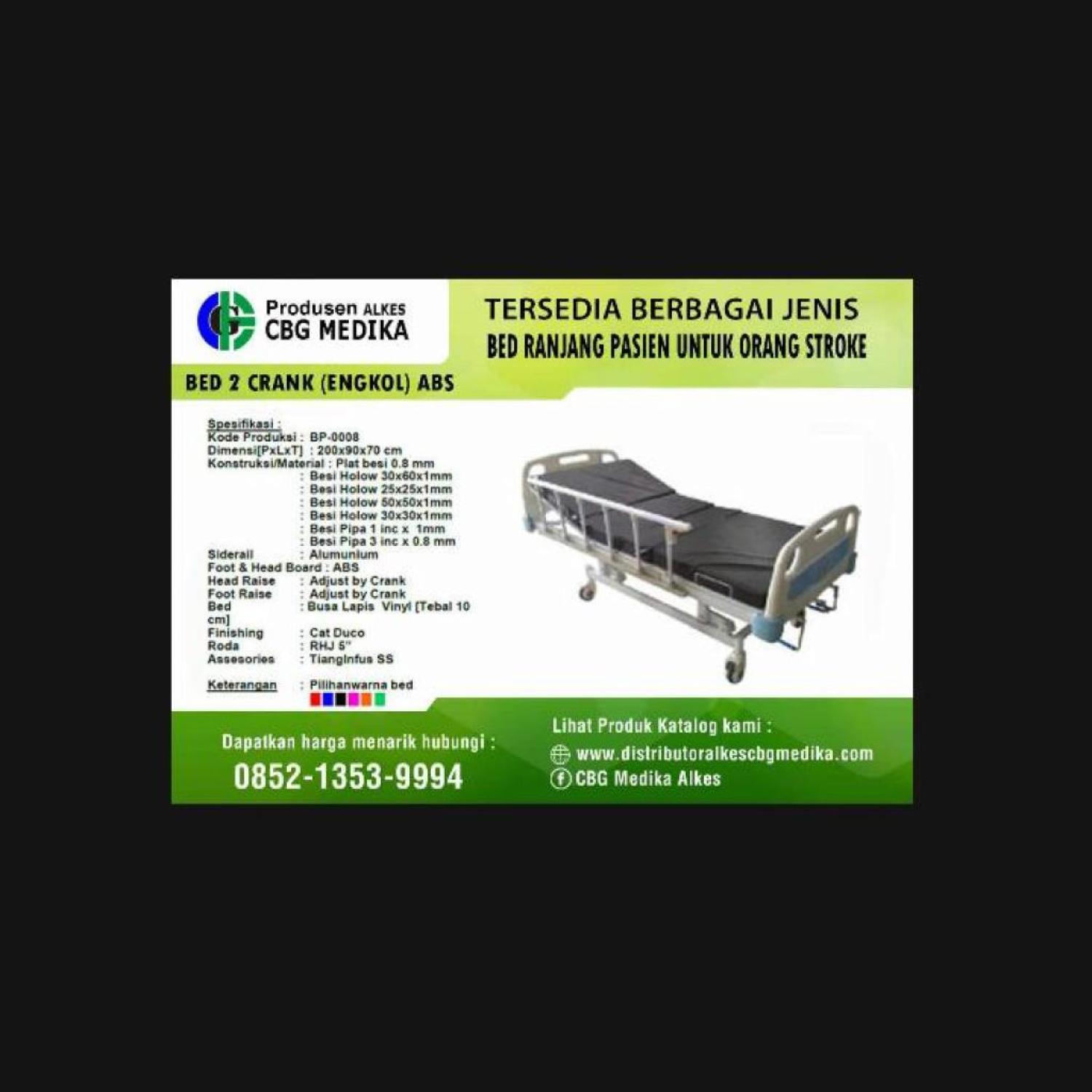 Tempat  tidur pasien sakit stroke 2 engkol abs