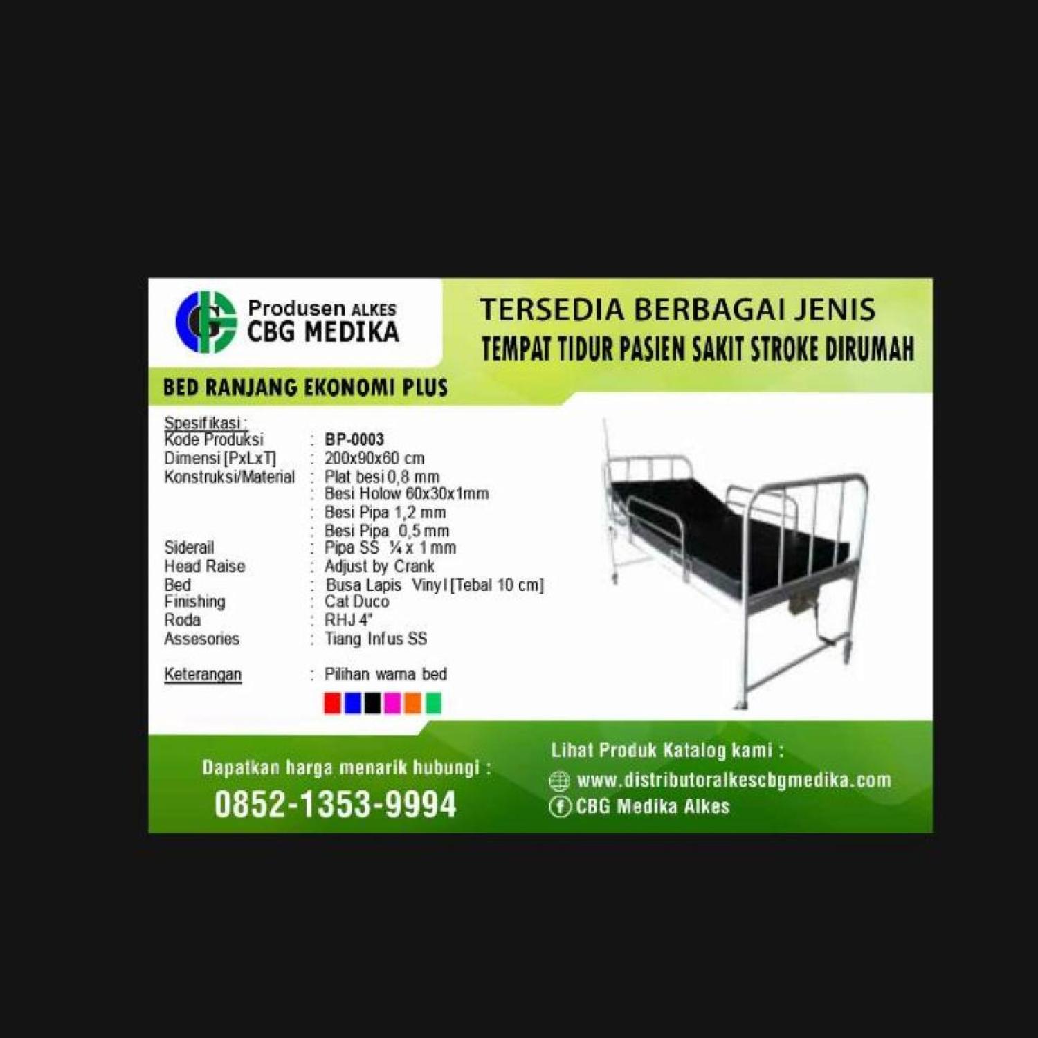 jual tempat tidur pasien sakit stroke ekonomi plus