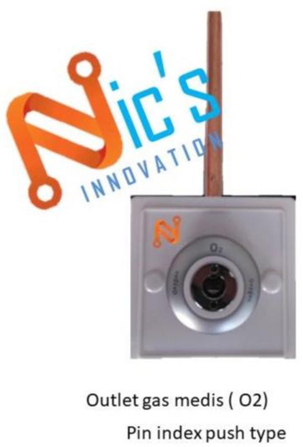 wall outlet gas medis O2