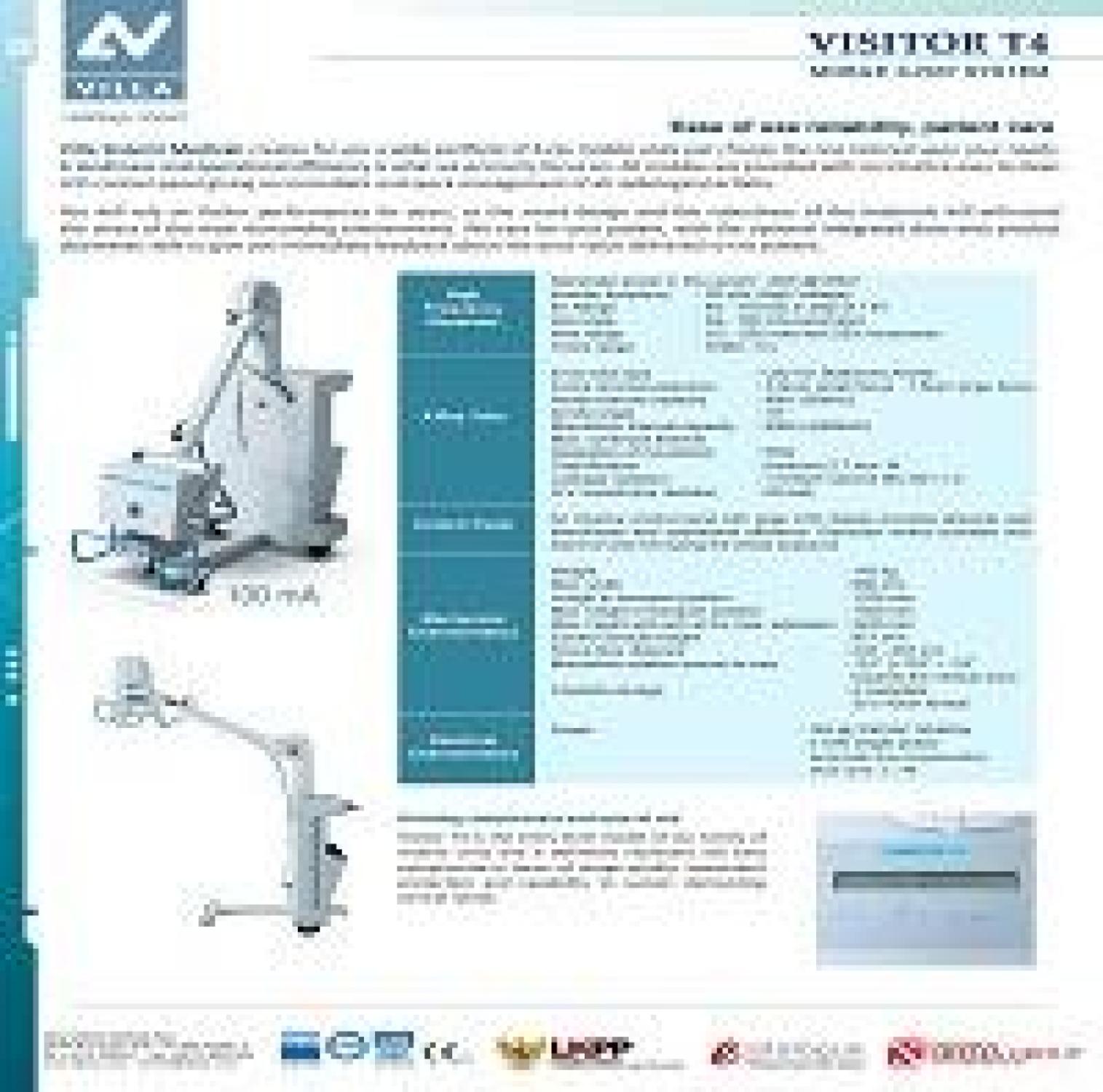 X-Ray Mobile 100mA type Visitor T4 merk Villa Sistemi Medicali ITALY