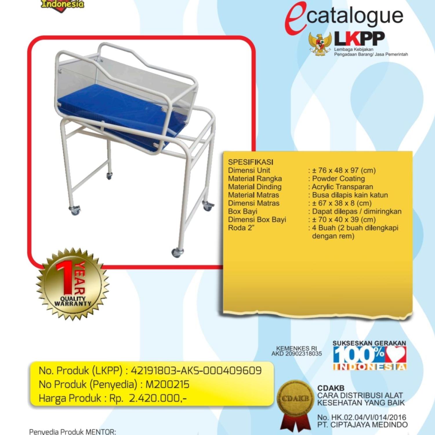 MENTOR Baby Basket Acrylic / Infant Bed Powder Coating HBI-01