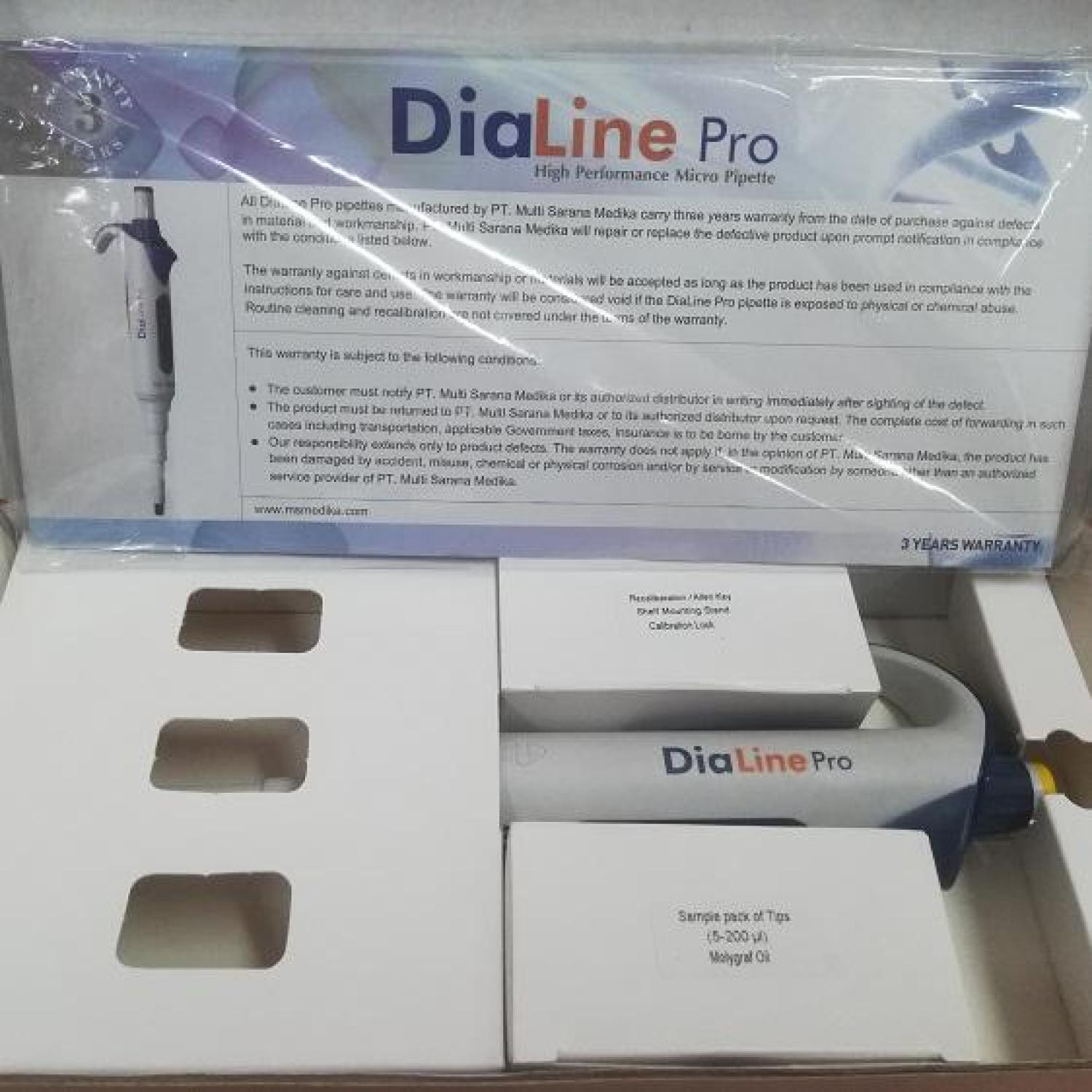 Dialine Pro Variable Micropipettes 2-20 µL