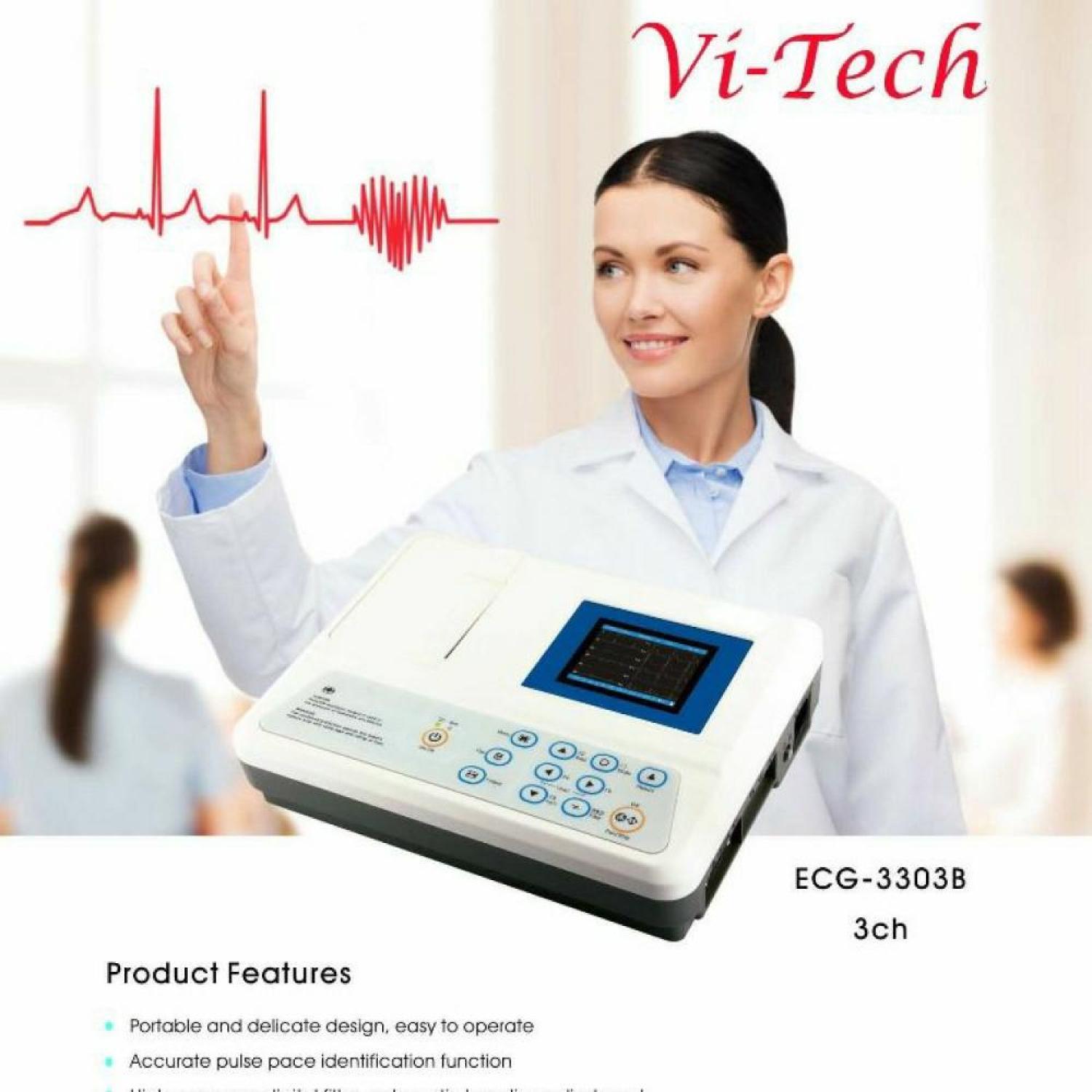 ECG 3 Channel Vitech