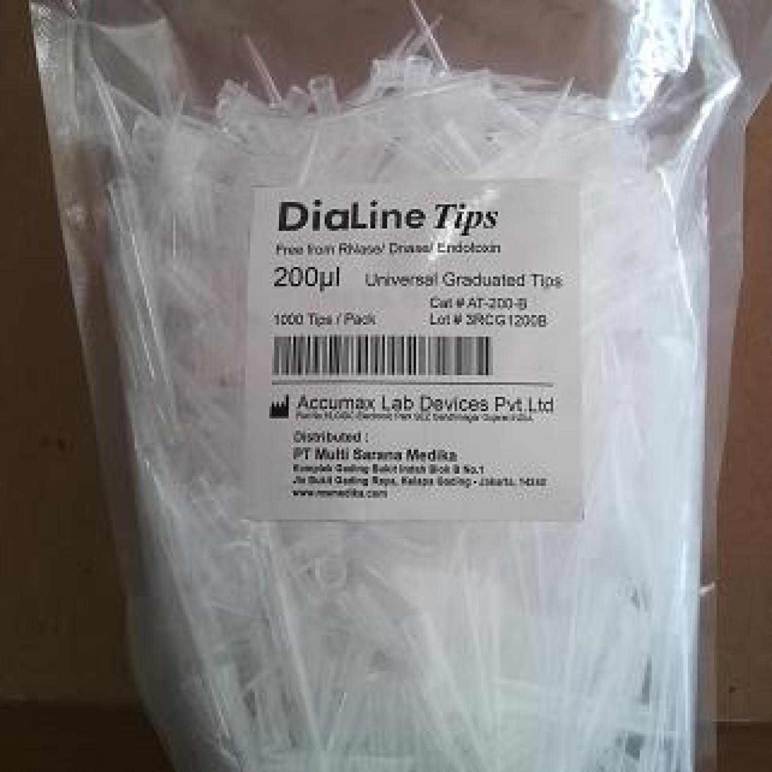 PROMO DiaLine Universal Graduated Micropipette Tips 200uL BUY 1 GET 1