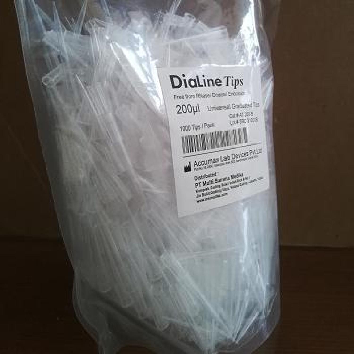 PROMO DiaLine Universal Graduated Micropipette Tips 200uL BUY 1 GET 1