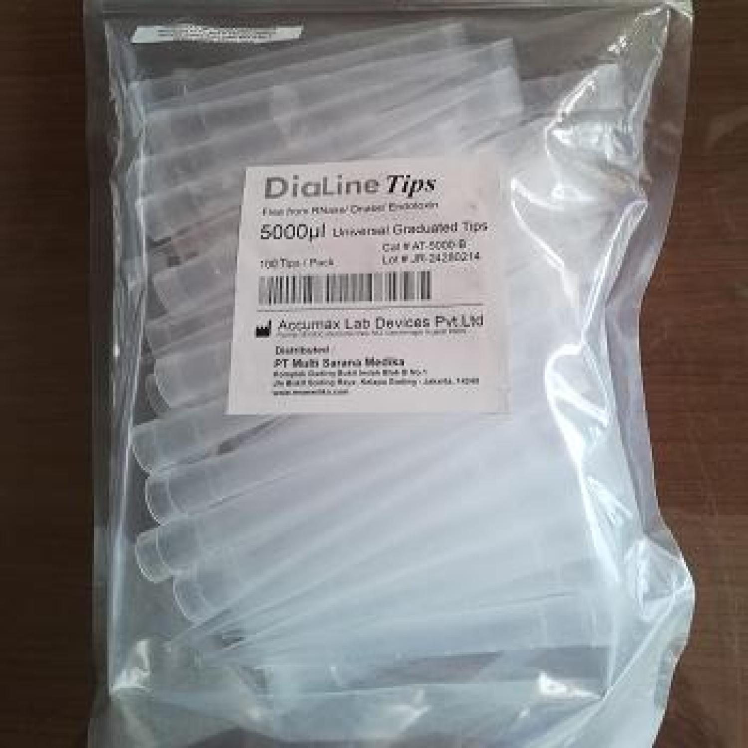 PROMO DiaLine Universal Graduated Micropipette Tips 5000ul BUY 1 GET 1