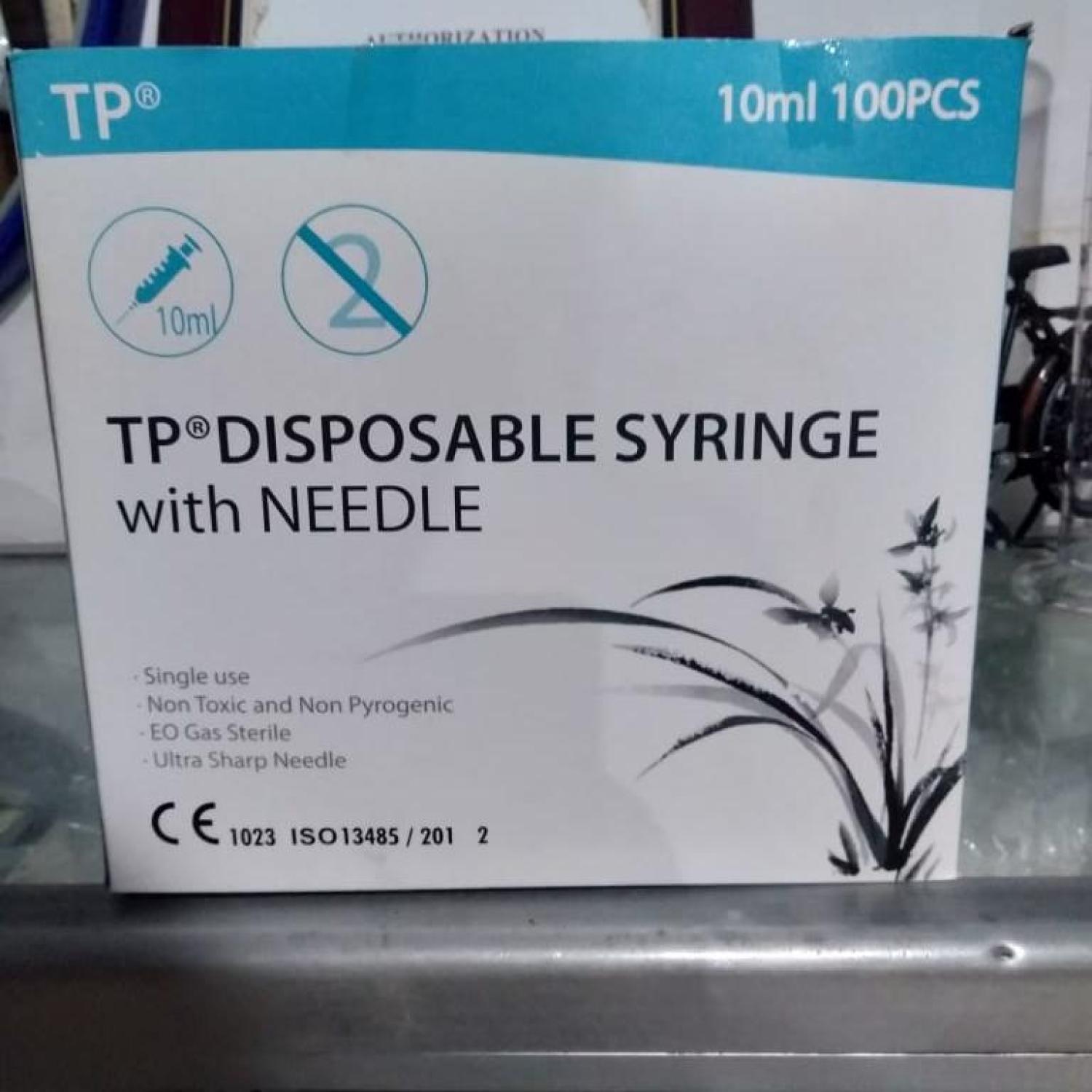TP DISPOSABLE SYRINGE with NEEDLE 10ML