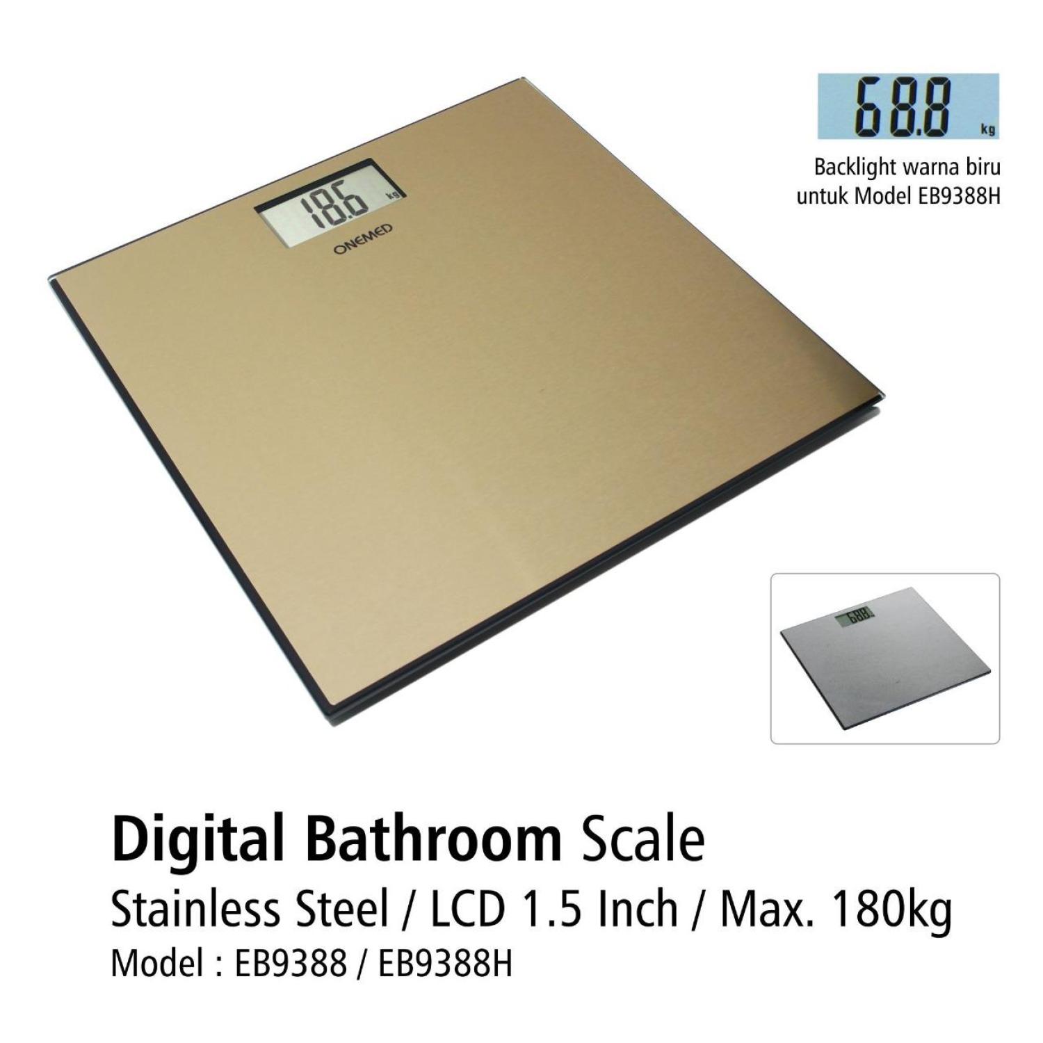 Timbangan Badan Digital EB-9388 Stainless Steel OneMed