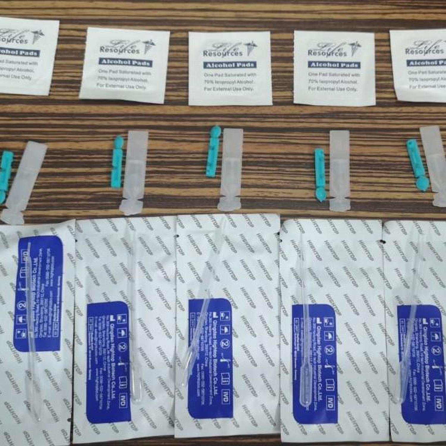 rapid test covid hightop 5 set