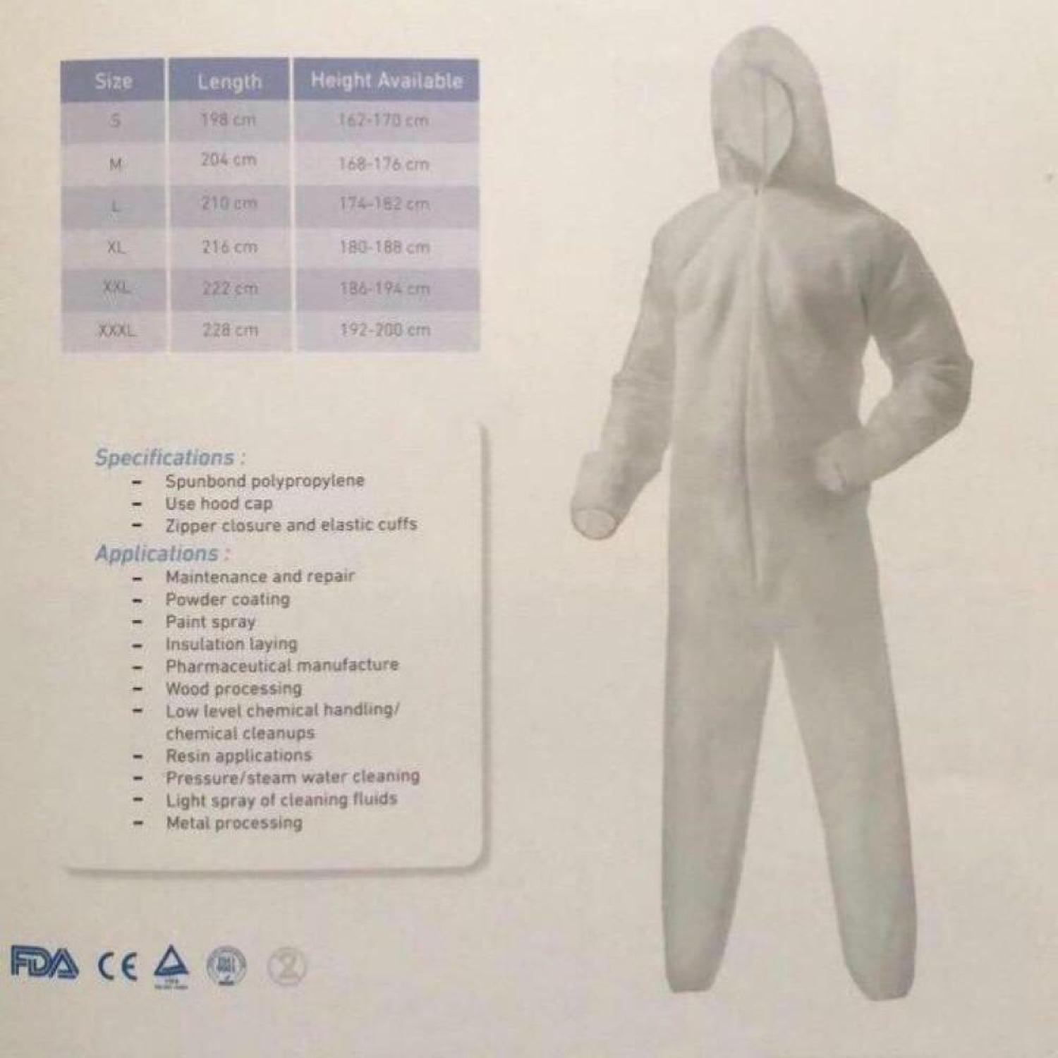 Baju APD Hazmat Coverall