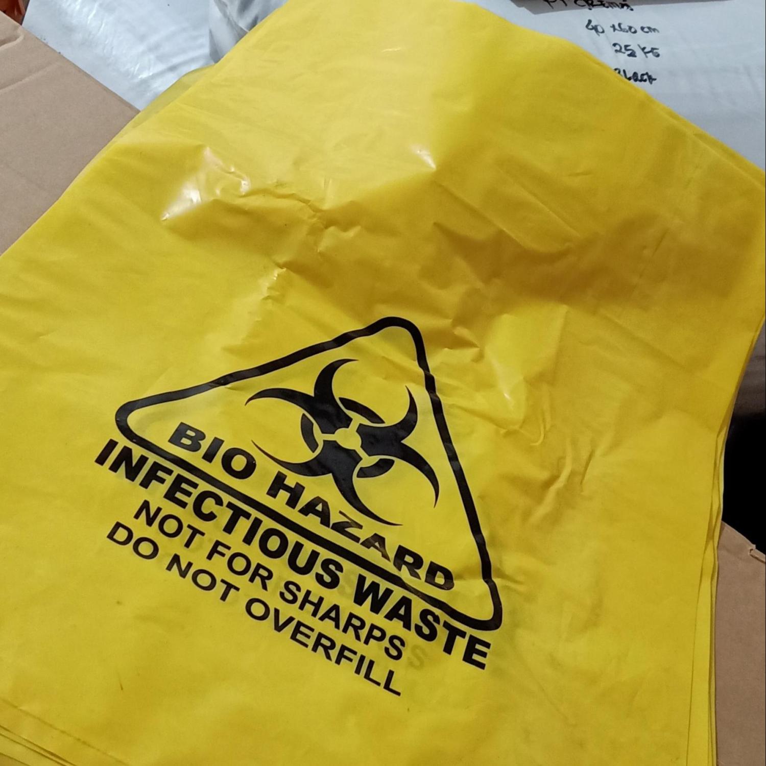 Plastik Sampah Kuning Logo 50 mikron 40 x 60