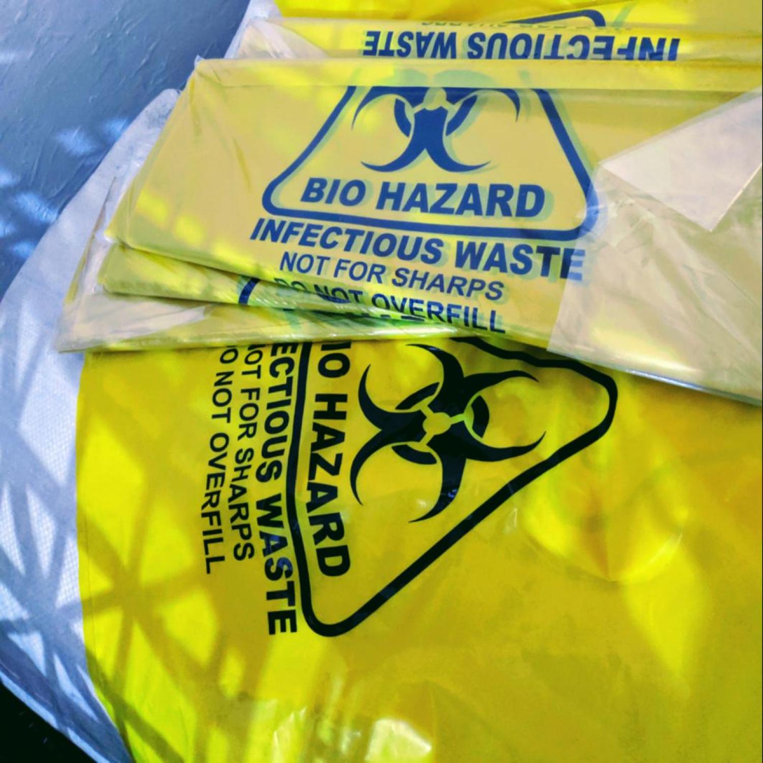 Plastik Sampah Kuning Logo 50 mikron 40 x 60