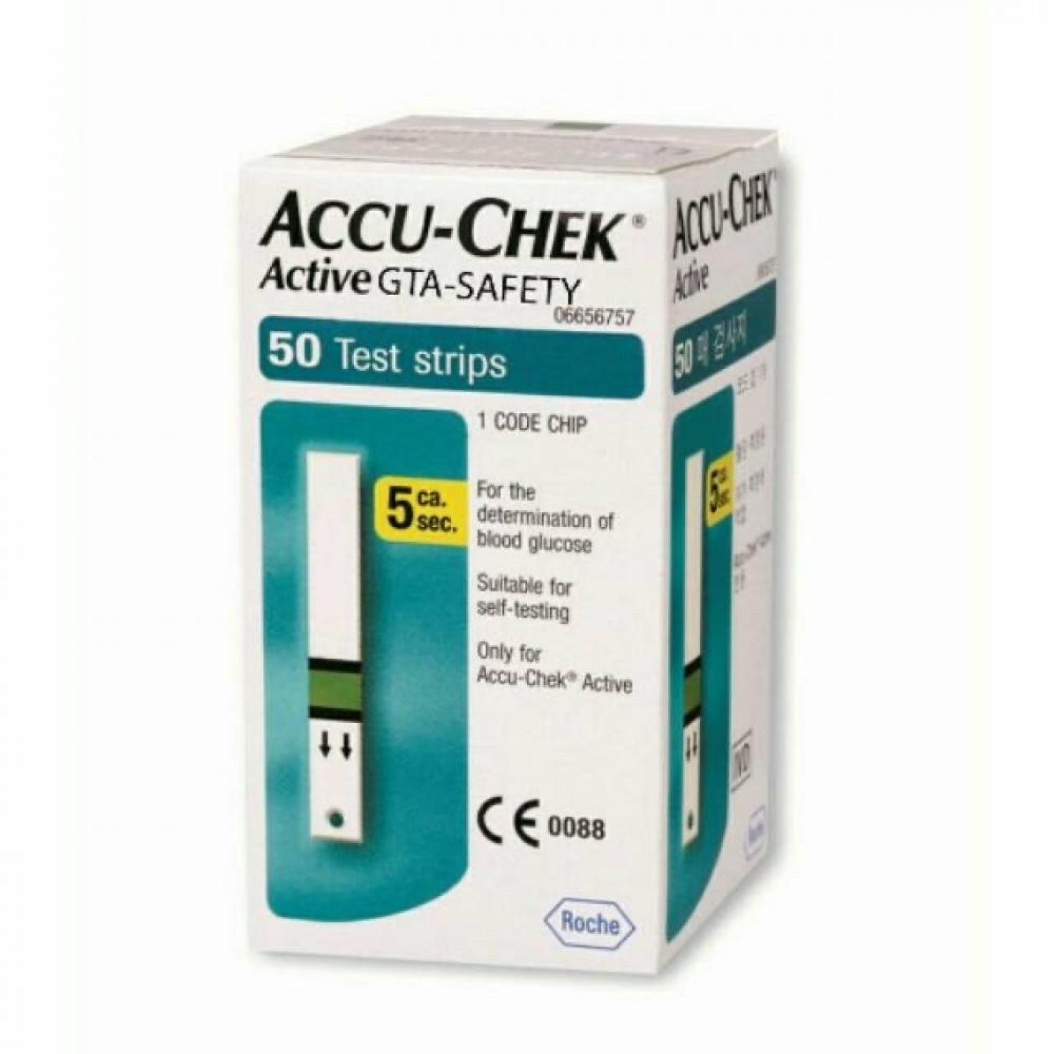 Strip Accu Chek Active / Strip Gula Darah Isi Ulang Accu Check Chek Aktif Aktiv