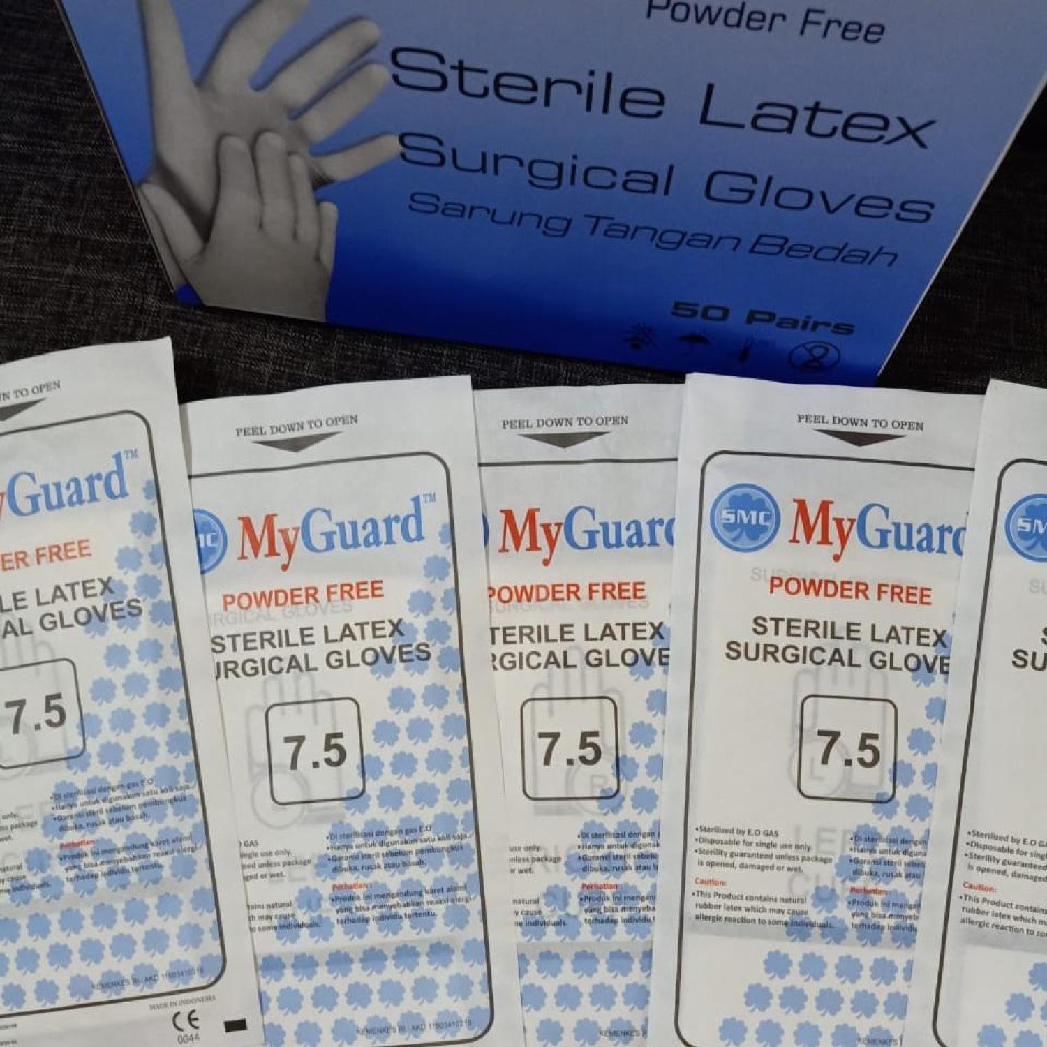 Sarung Tangan Bedah - MyGuard (powder-free) - Size 7.5 (Surgical Gloves)