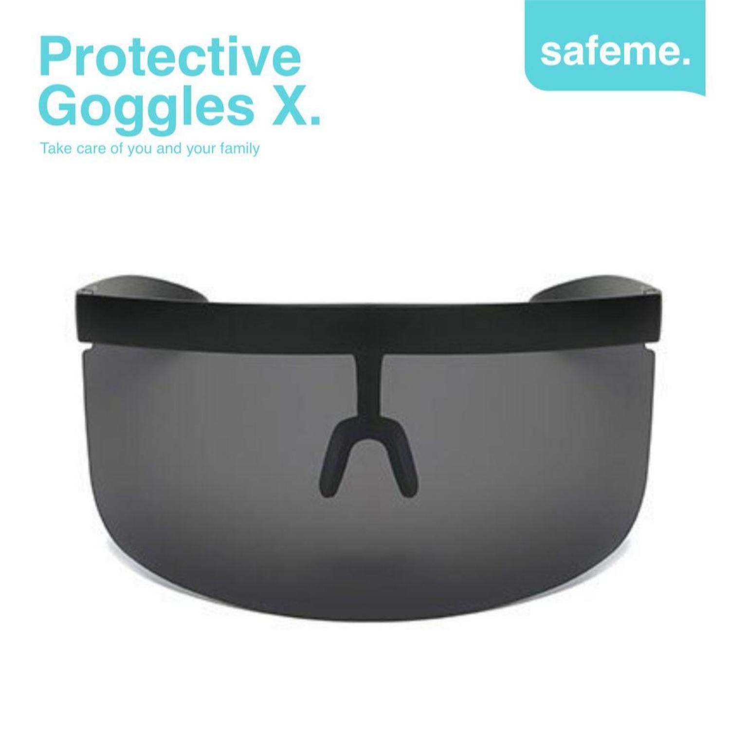 Face Shield Kacamata Fashion Futuristik APD Pelindung Wajah Protective Goggle X