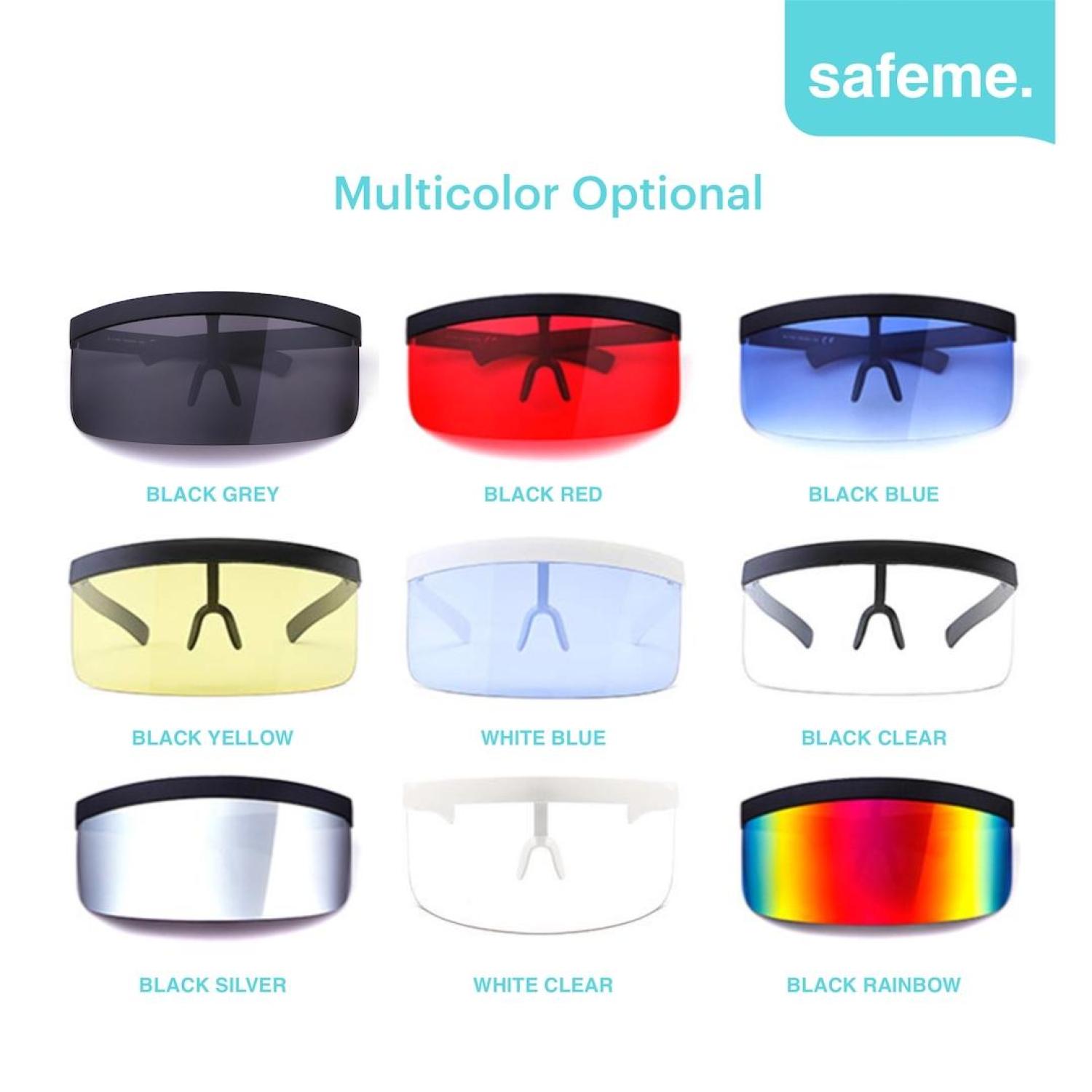 Face Shield Kacamata Fashion Futuristik APD Pelindung Wajah Protective Goggle X