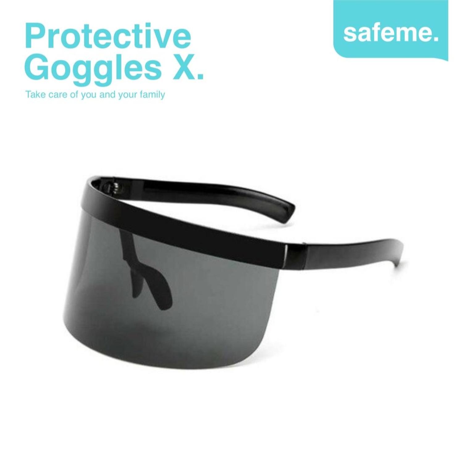Face Shield Kacamata Fashion Futuristik APD Pelindung Wajah Protective Goggle X