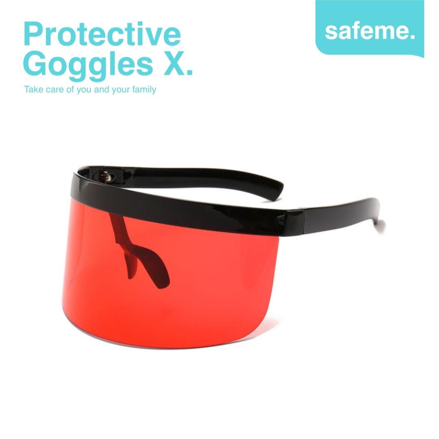 Face Shield Kacamata Fashion Futuristik APD Pelindung Wajah Protective Goggle X