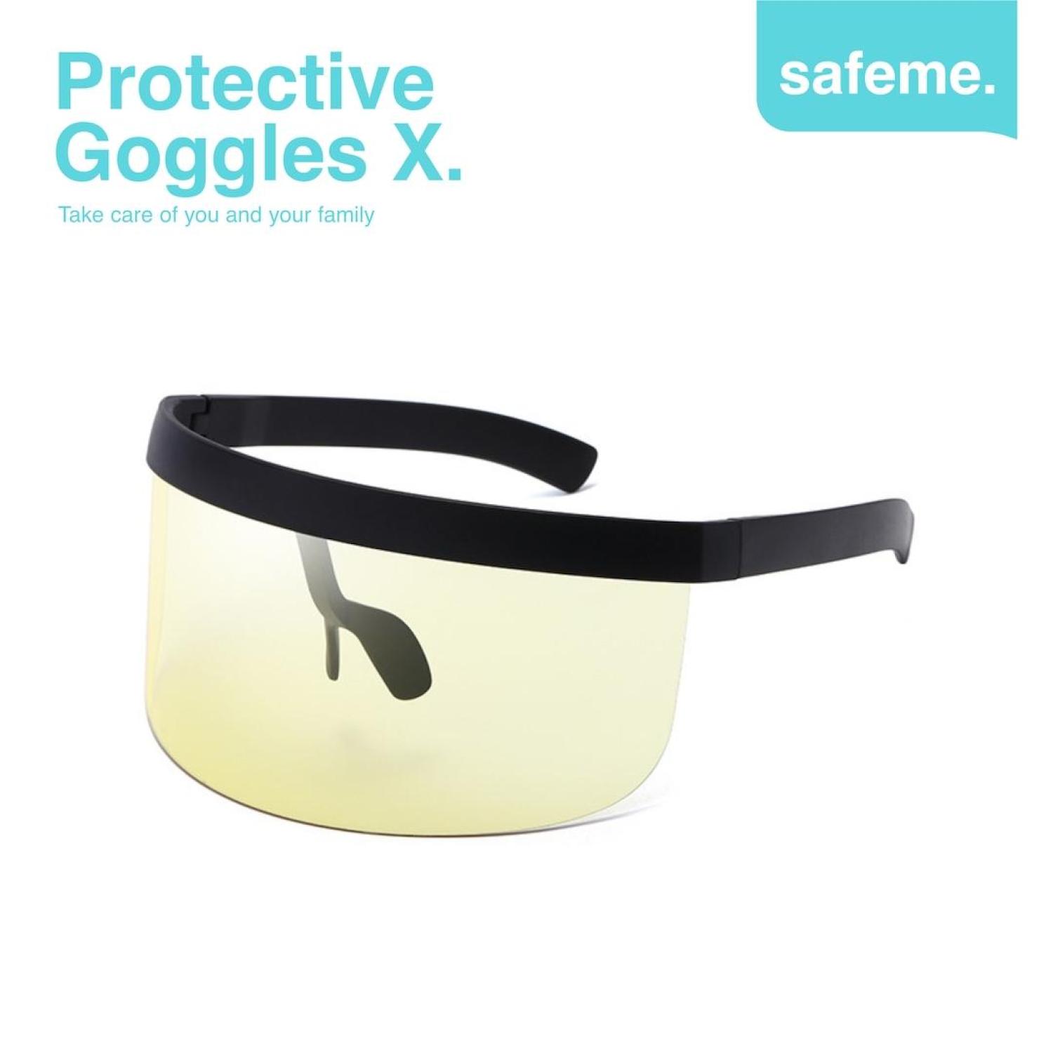 Face Shield Kacamata Fashion Futuristik APD Pelindung Wajah Protective Goggle X