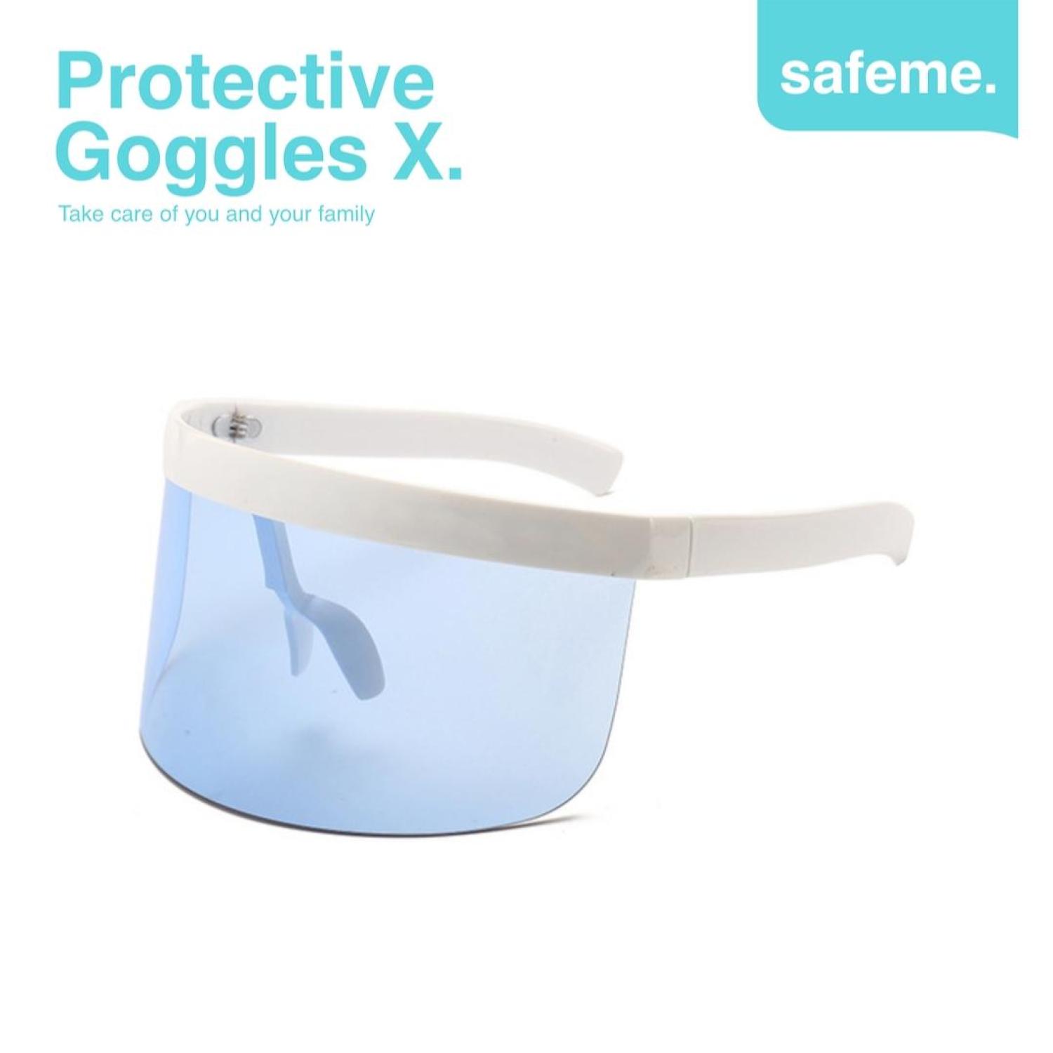 Face Shield Kacamata Fashion Futuristik APD Pelindung Wajah Protective Goggle X