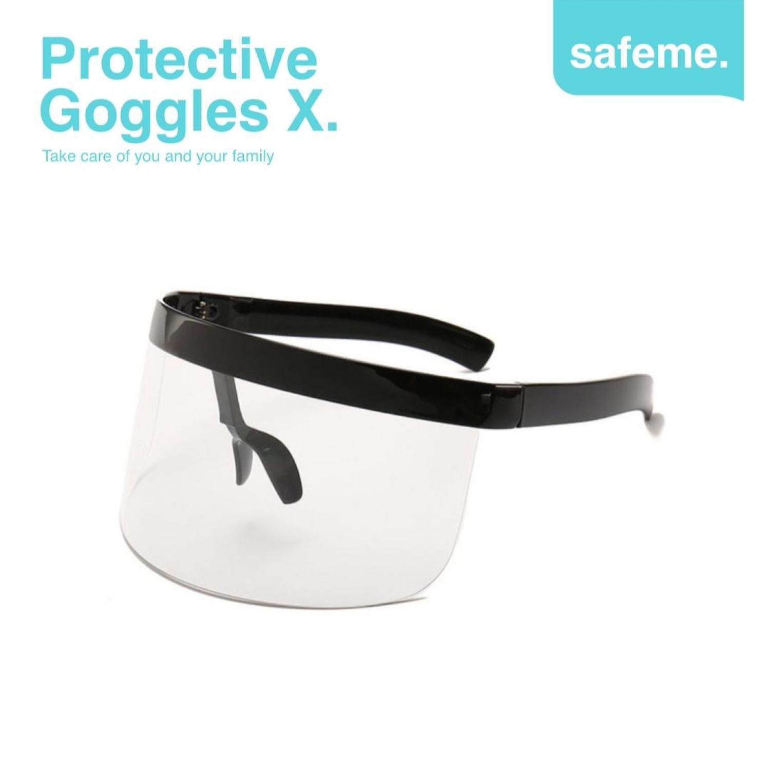 Face Shield Kacamata Fashion Futuristik APD Pelindung Wajah Protective Goggle X