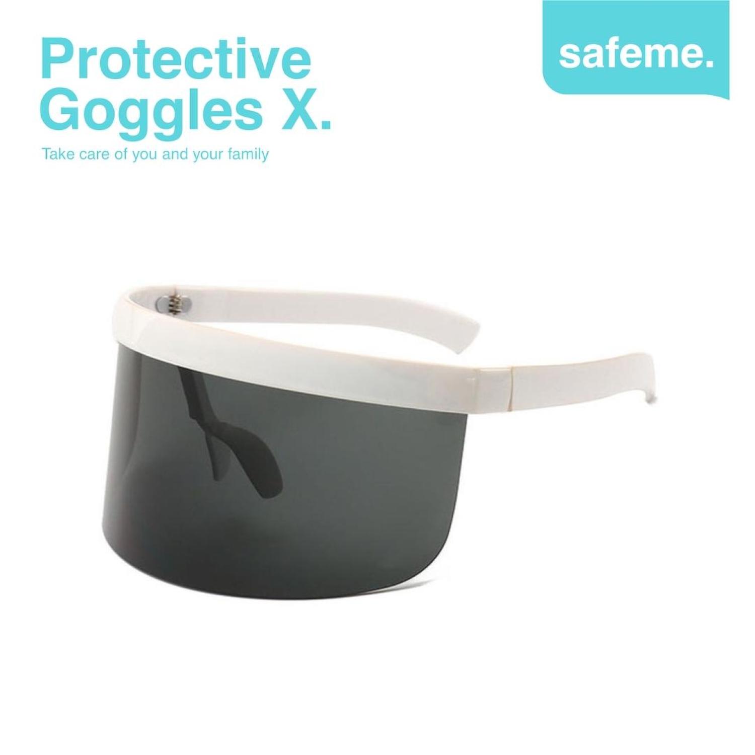 Face Shield Kacamata Fashion Futuristik APD Pelindung Wajah Protective Goggle X