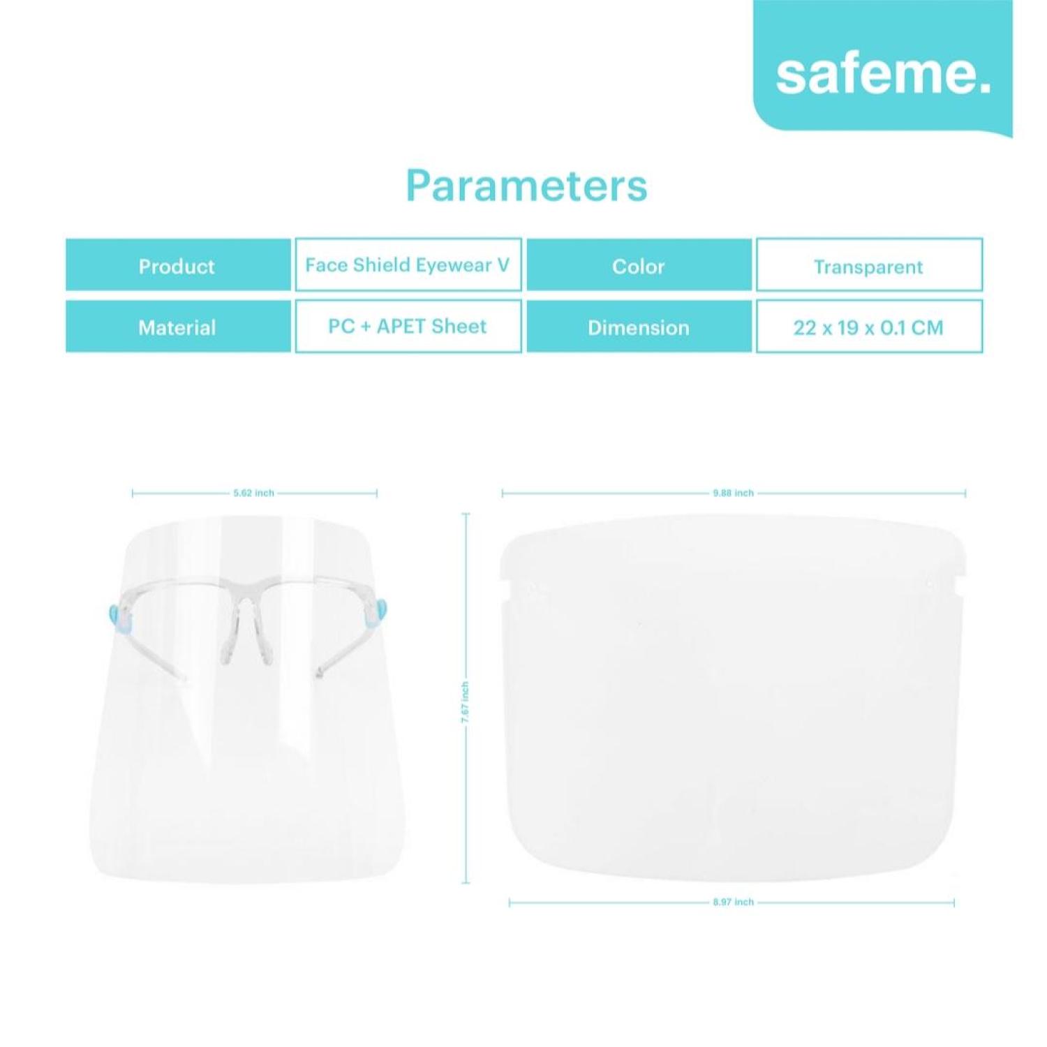 Face Shield Kacamata Nagita APD Pelindung Wajah Face Shield Eyewear V Kualitas Import