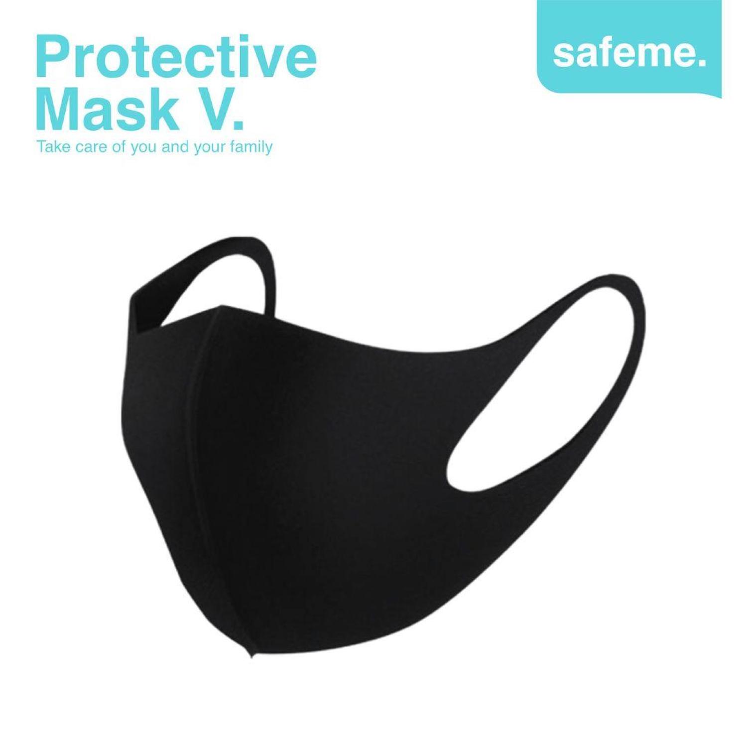 Masker Kain Premium Korea Style Strecth Velvet Bludru Protective Mask Safeme V Medium