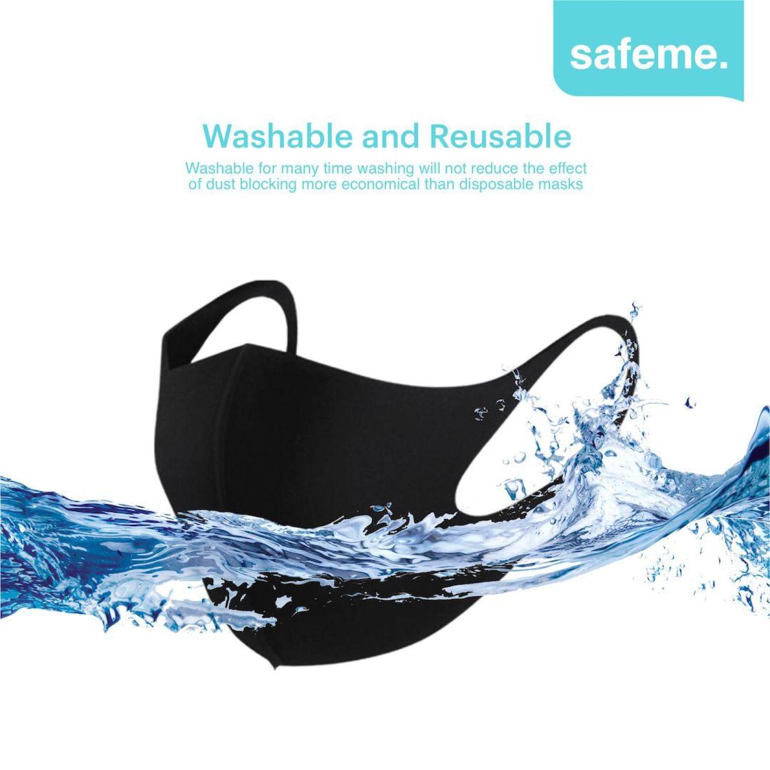 Masker Kain Premium Korea Style Strecth Velvet Bludru Protective Mask Safeme V Medium