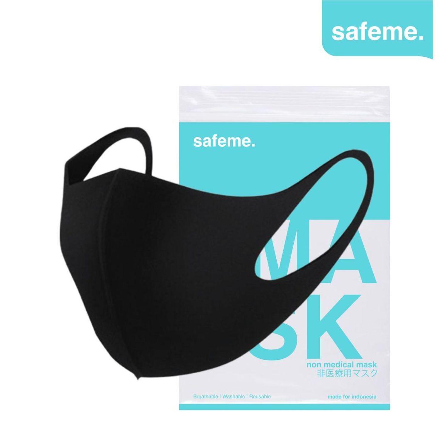 Masker Kain Premium Korea Style Strecth Velvet Bludru Protective Mask Safeme V Medium