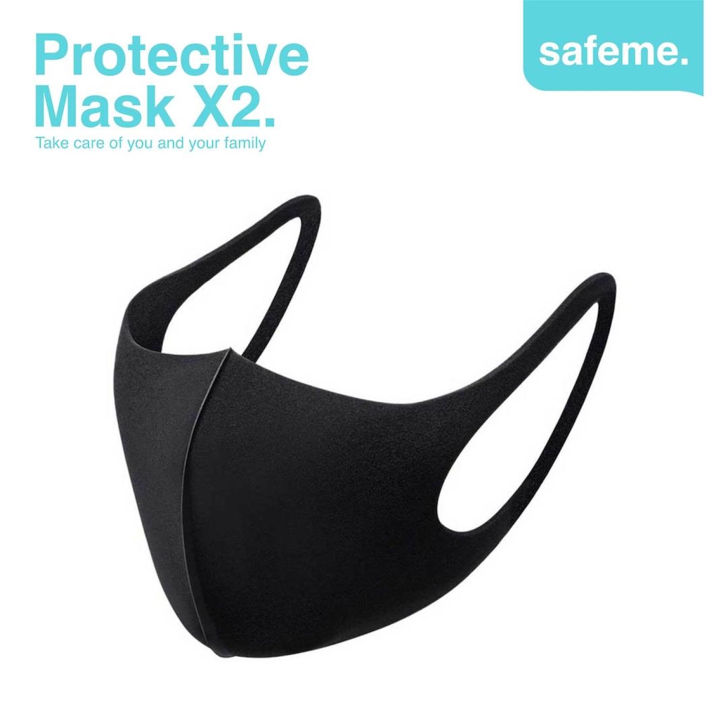 Masker Kain Scuba Tebal Korea Style Gramasi 320 Protective Mask Safeme X2 Medium