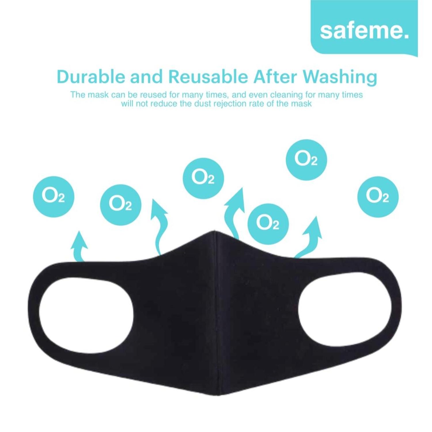 Masker Kain Scuba Tebal Korea Style Gramasi 320 Protective Mask Safeme X2 Medium