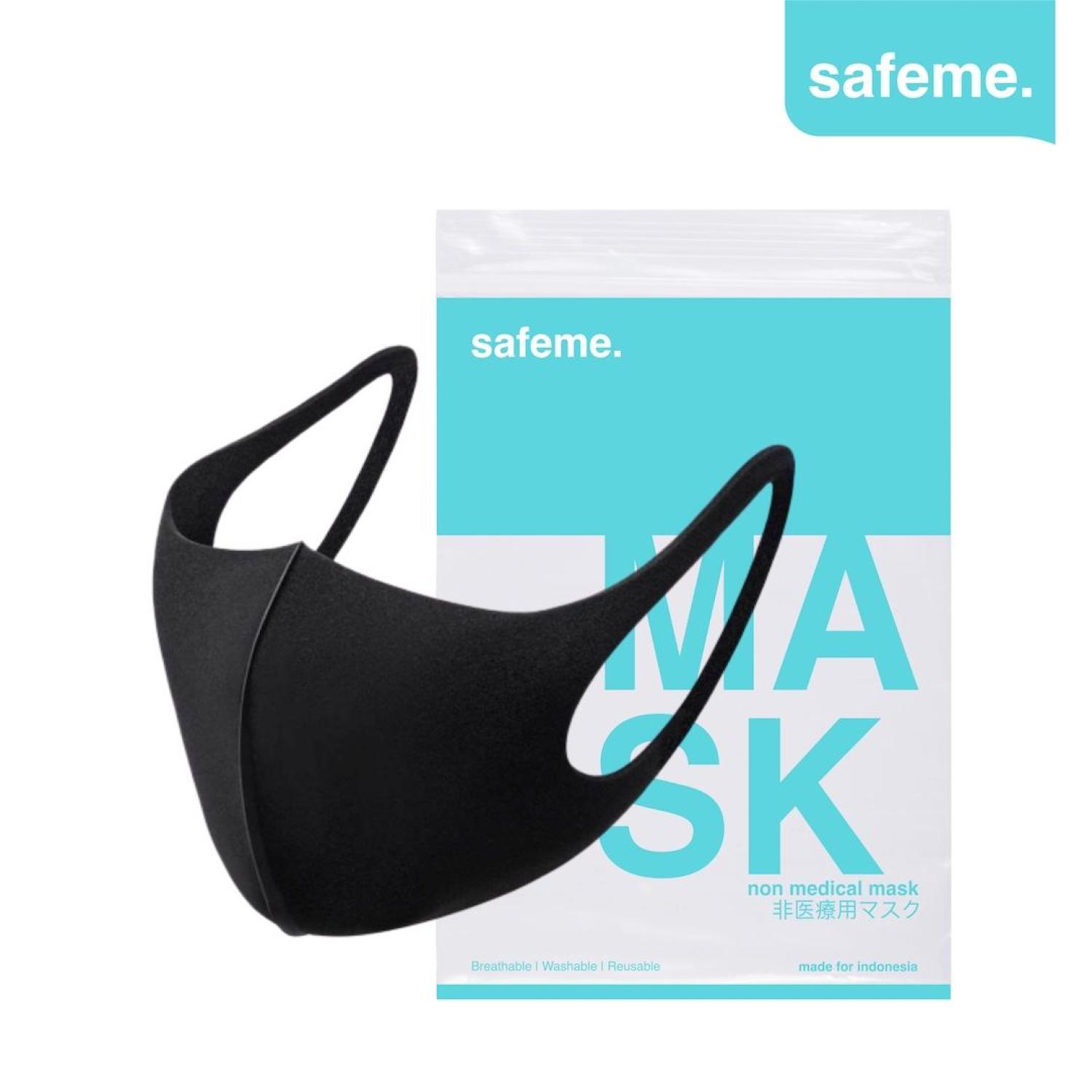 Masker Kain Scuba Tebal Korea Style Gramasi 320 Protective Mask Safeme X2 Medium