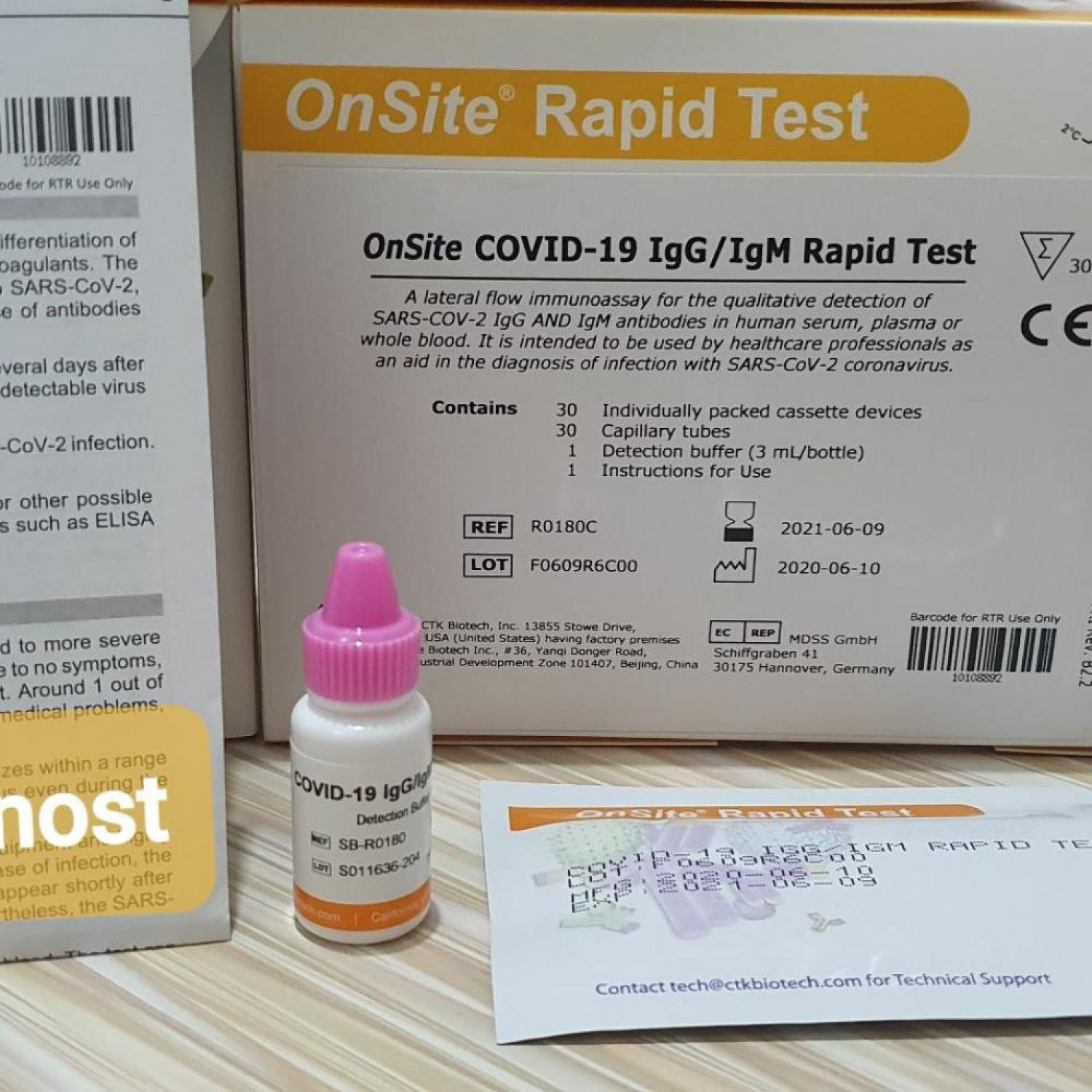 Onsite Rapid Tes