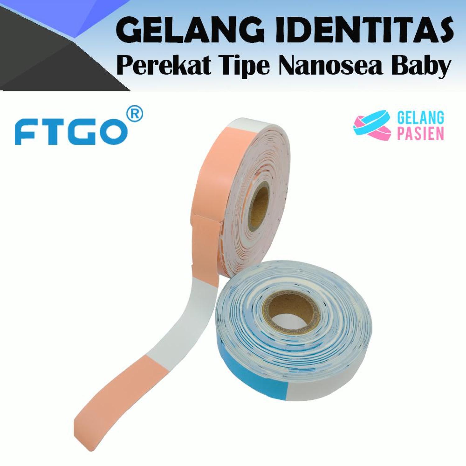 Gelang Pasien Type Nano Sea Baby  "Perekat" Direct Thermal