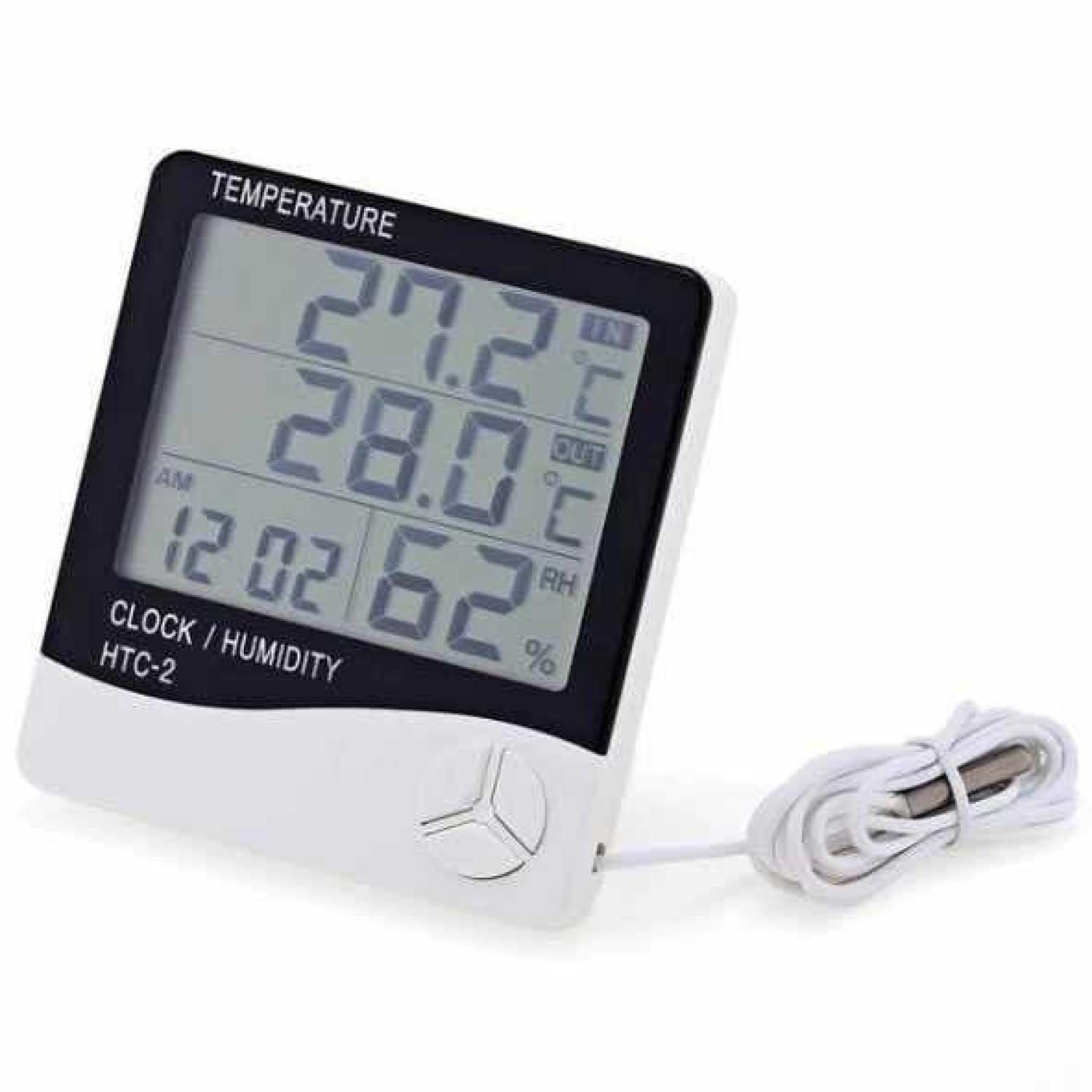 Hygrometer Digital HTC 2 / Higrometer / Pengukur Kelembapan + Suhu