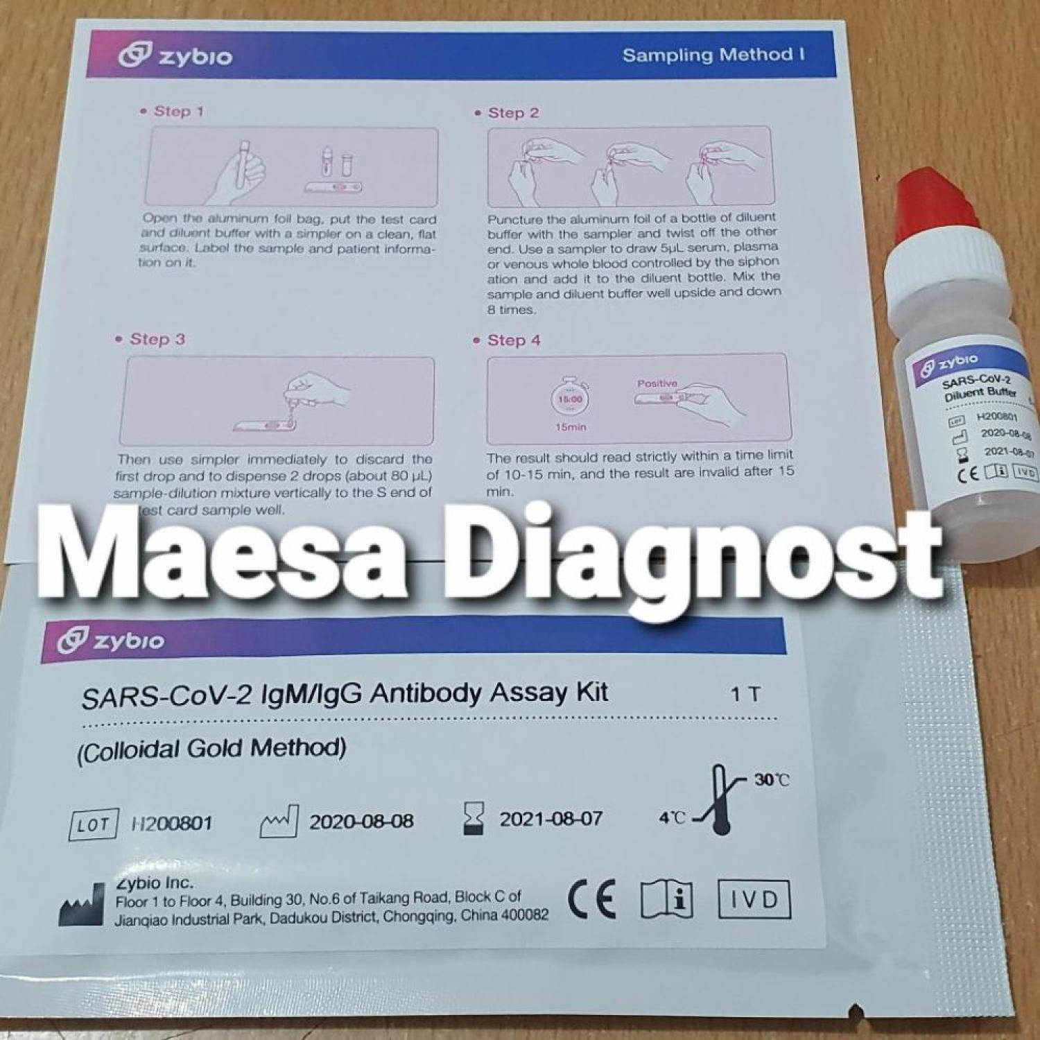 Zybio rapid Tes, Isi 25 Pcs