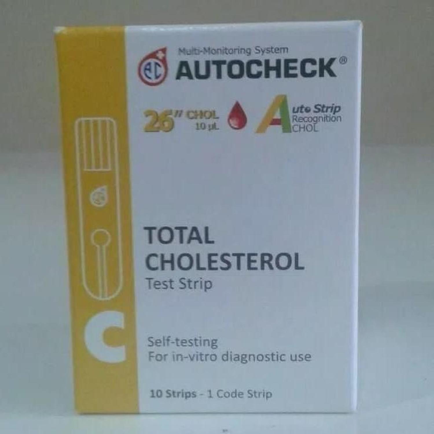 Strip untuk cek kolestrol Auto check
