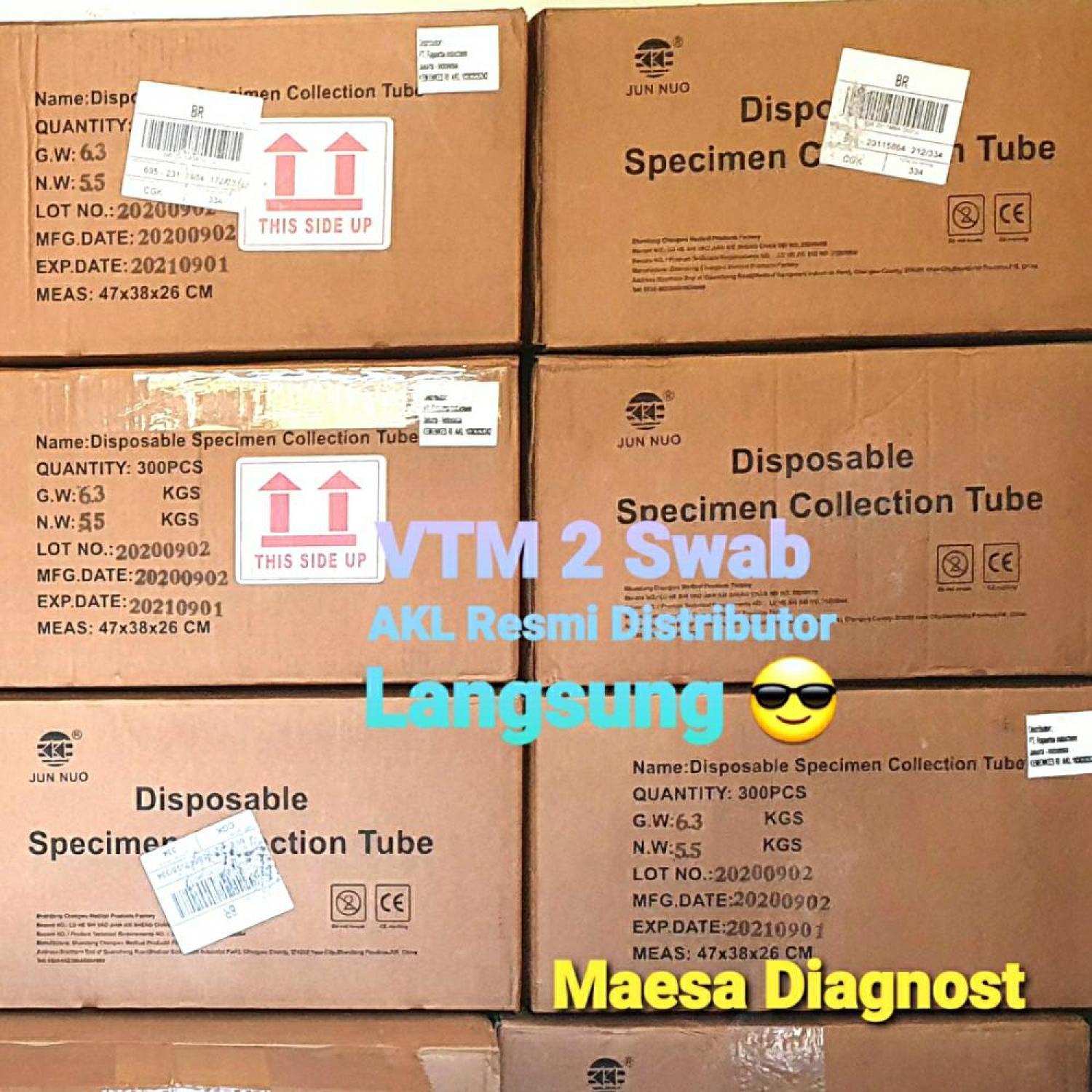 VTM 2 SWAB MERK JUNNUO , 50 PCS 