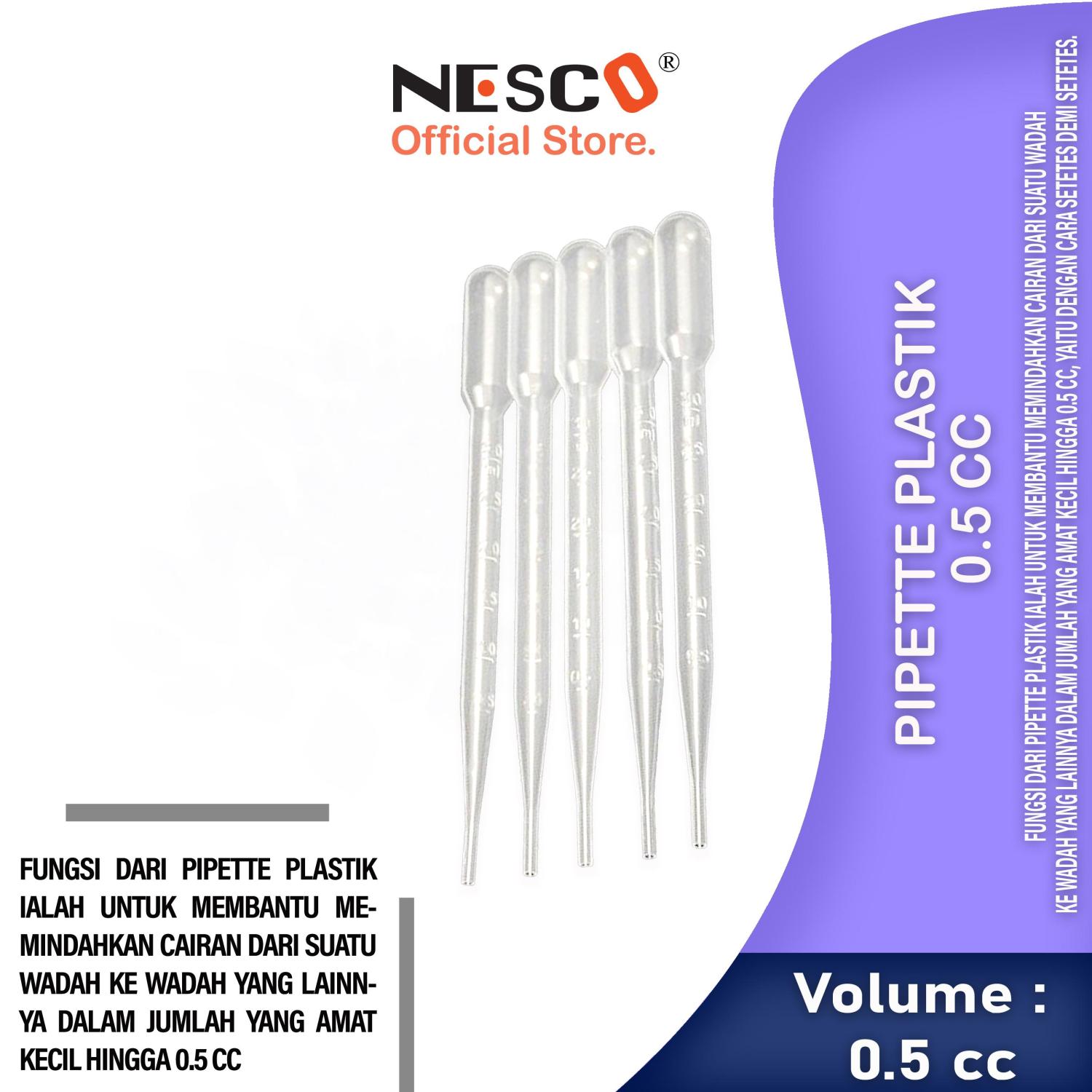 Pipet Plastik  0,5 cc