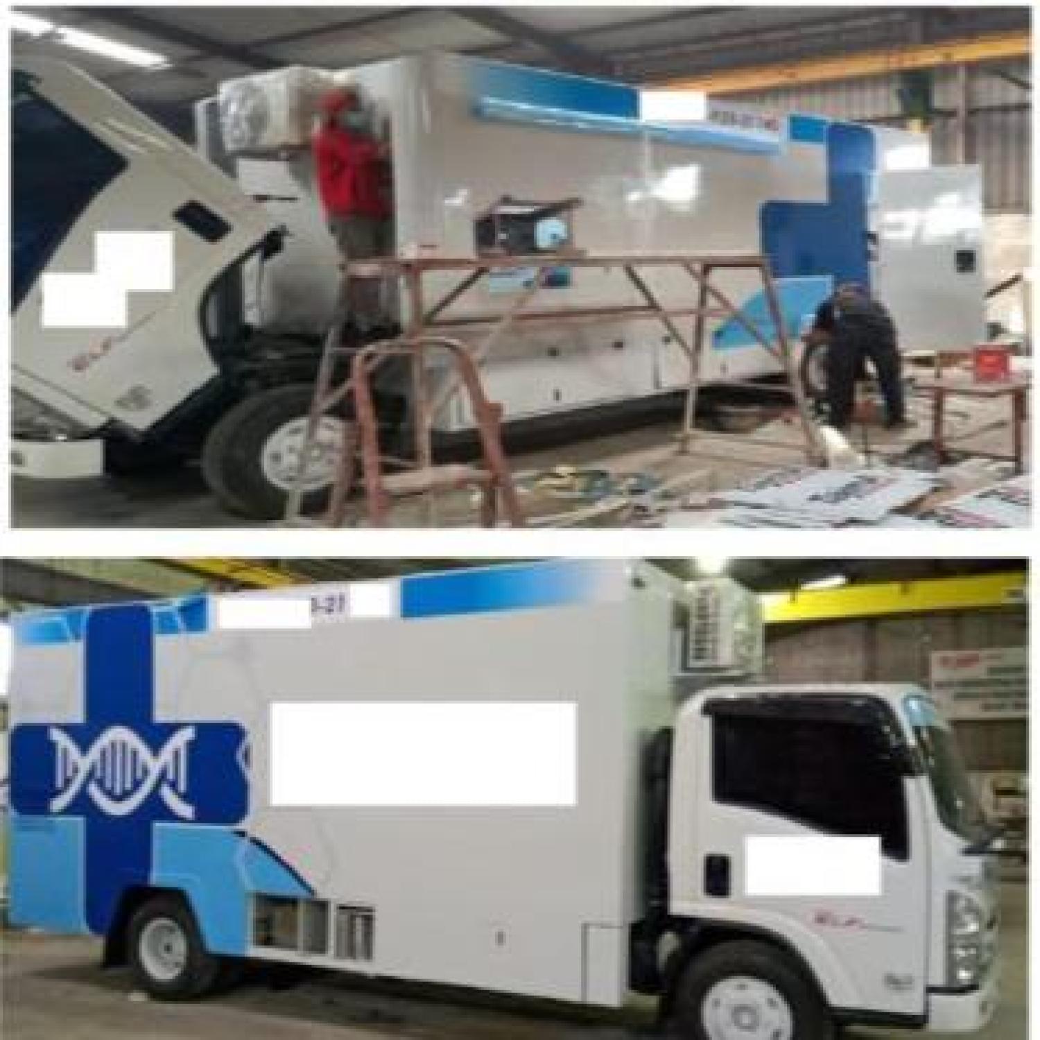 MOBIL Laboratoriom dengan standar BSL 2 Covid 19 Plus (BSC Class III)
