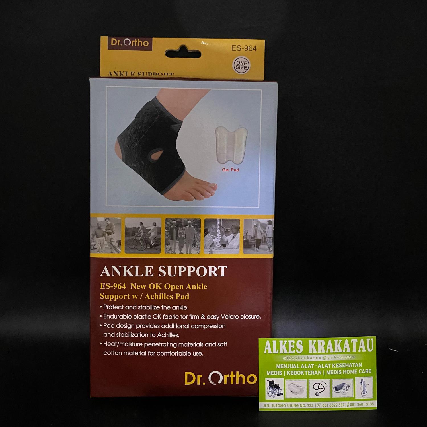 Dekker Ankle Support w/Gel Pad Dr. Ortho - All Size
