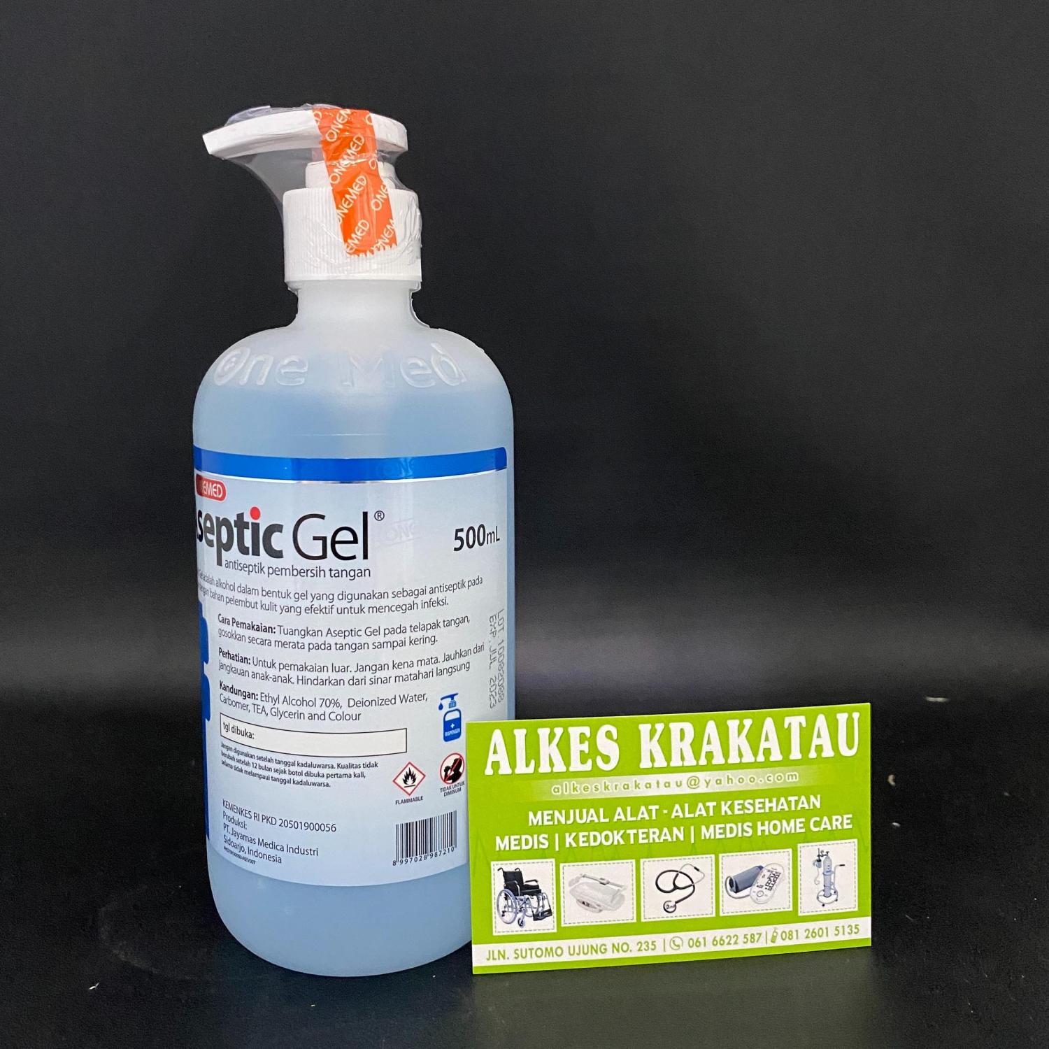 Aseptic Gel Onemed 500ml - (kemasan dengan Pump) / Handsanitizer Gel