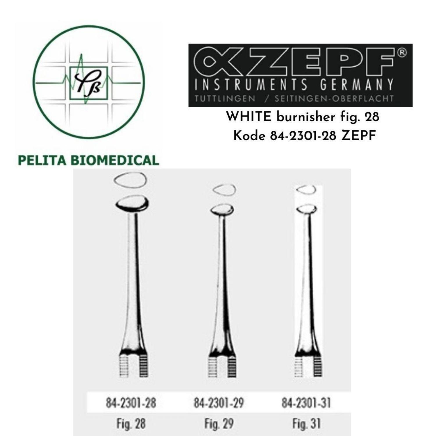 WHITE burnisher fig. 28 kode 84-2301-28 ZEPF