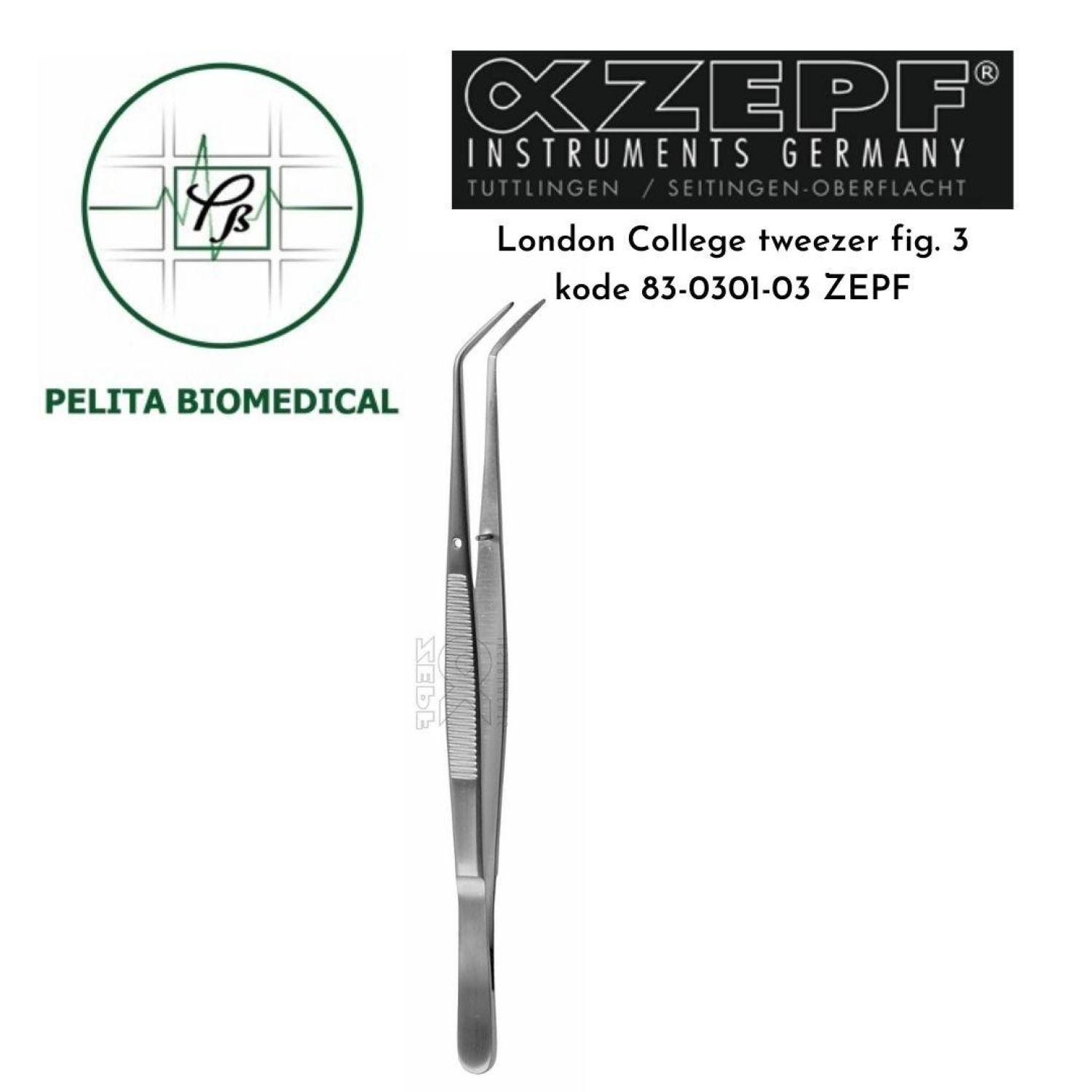 London College tweezer fig. 3 kode 83-0301-03 ZEPF